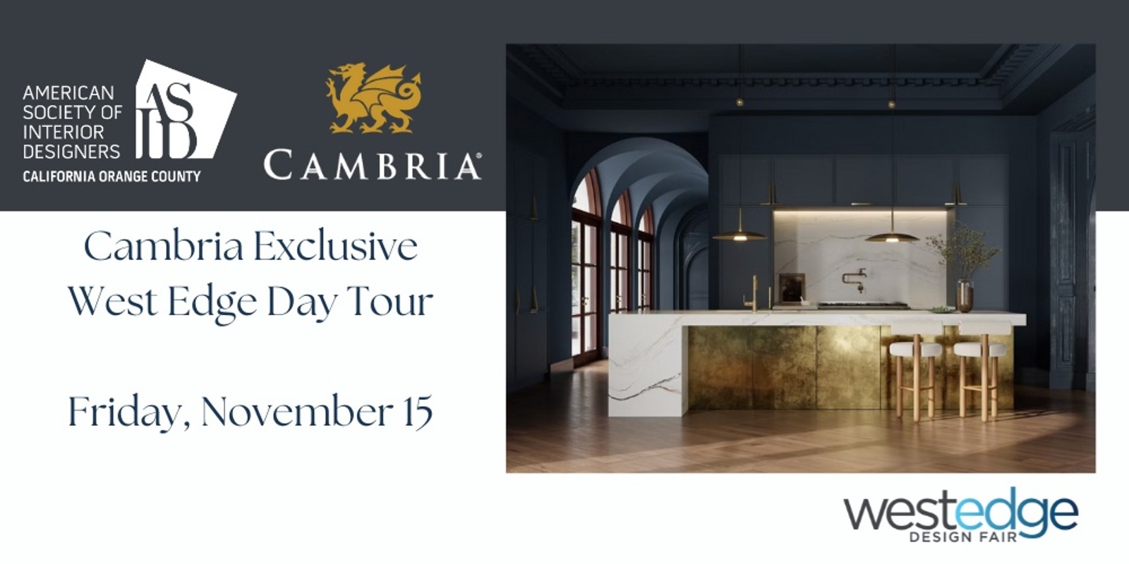 Banner image for Cambria Exclusive Day Tour to WestEdge