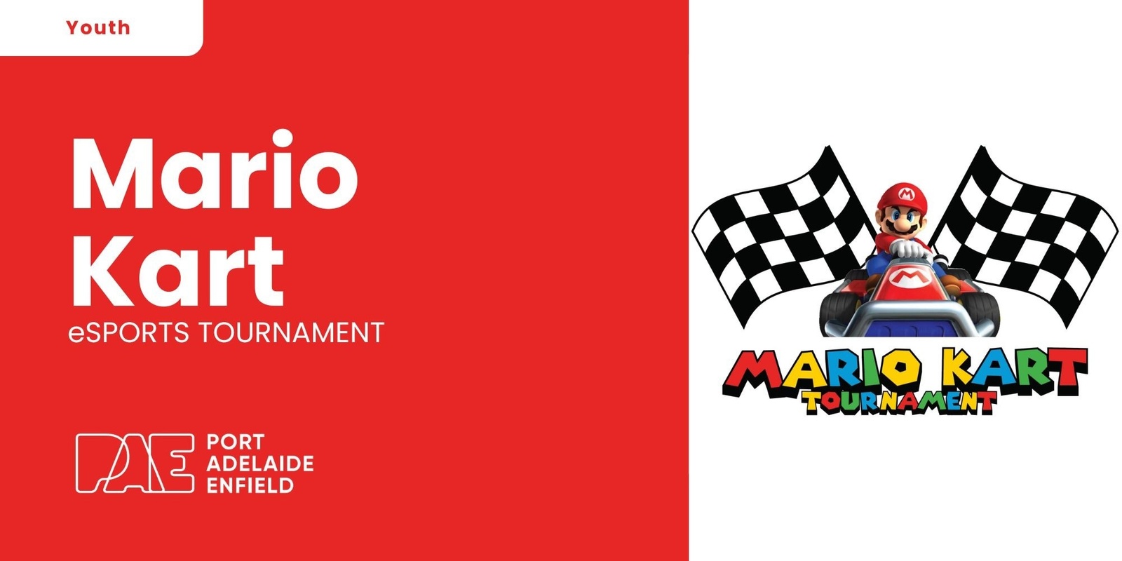 Banner image for PAE Mario Kart Tournament - Parks Library