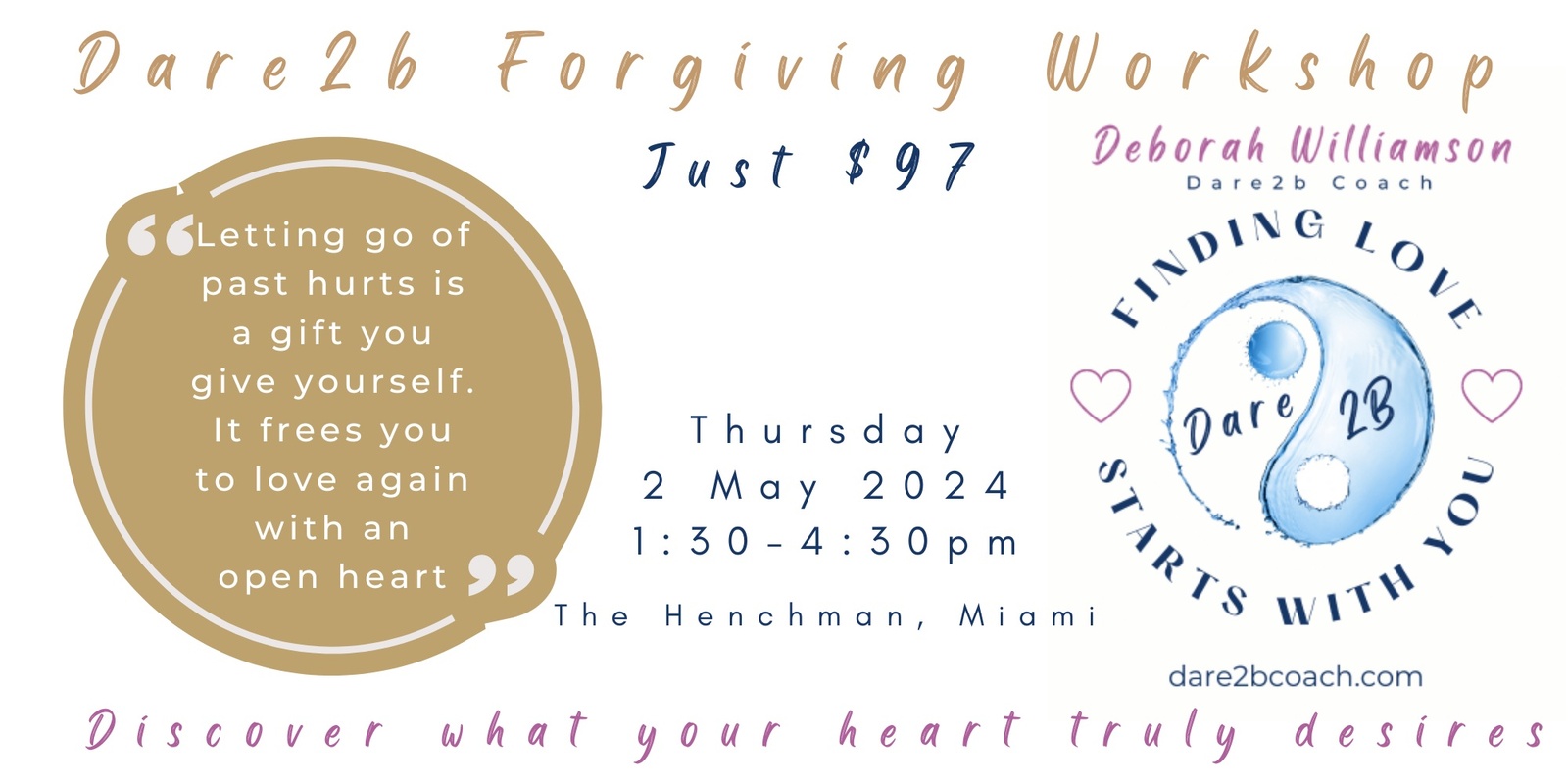 Banner image for Dare2b Forgiving Workshop