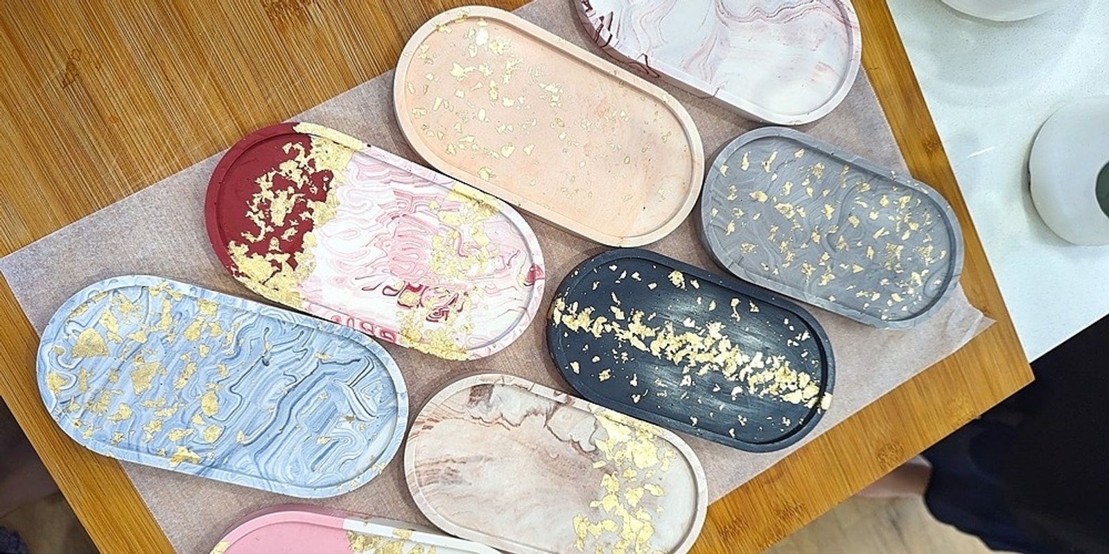 Galactic Jesmonite Trinket Trays with Sarah