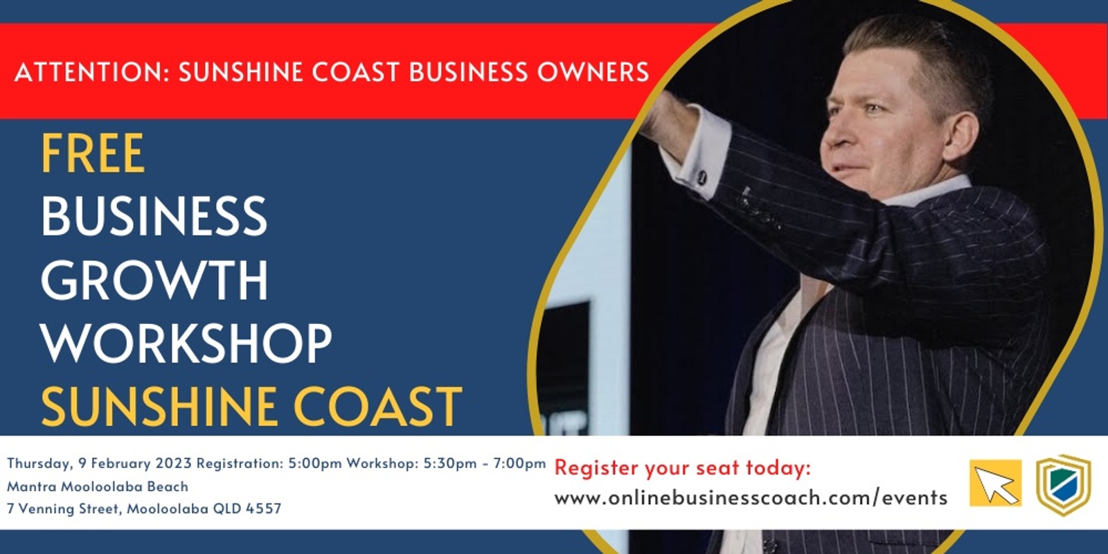 Banner image for Free Business Growth Workshop - Sunshine Coast (local time)
