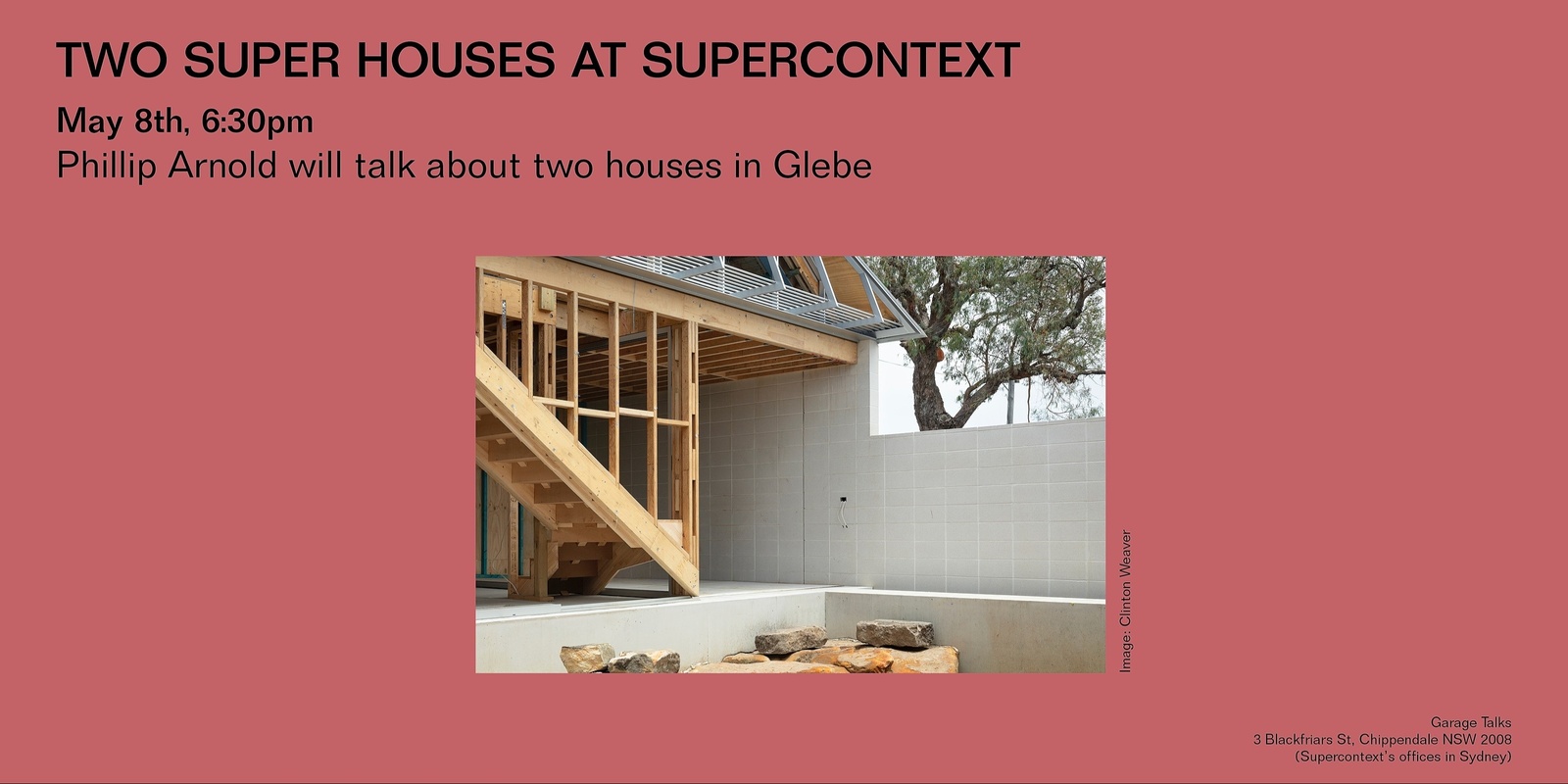 Banner image for Phillip Arnold will talk about two houses in Glebe 