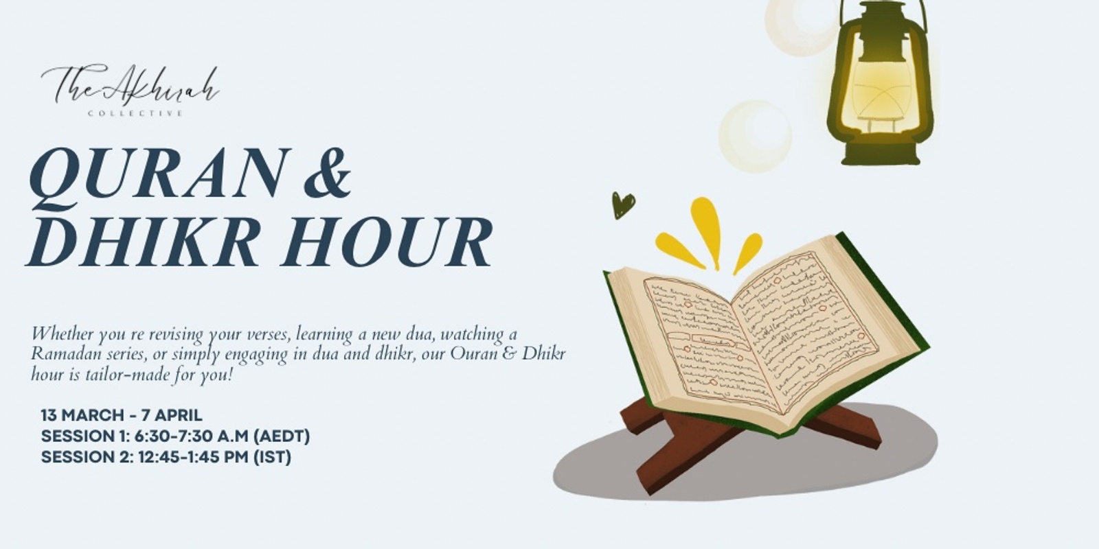 Banner image for Daily Quran & Dhikr Hour