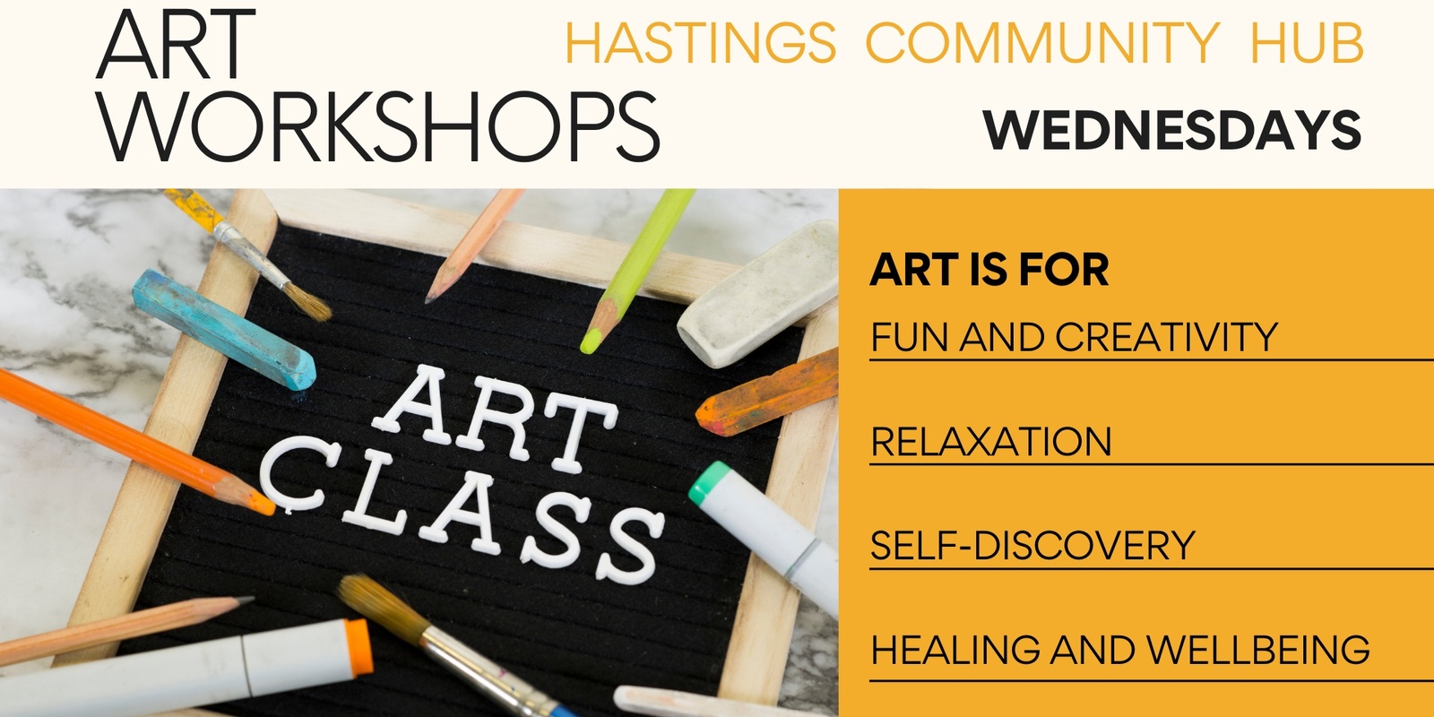 Banner image for WEDNESDAY ART WORKSHOPS