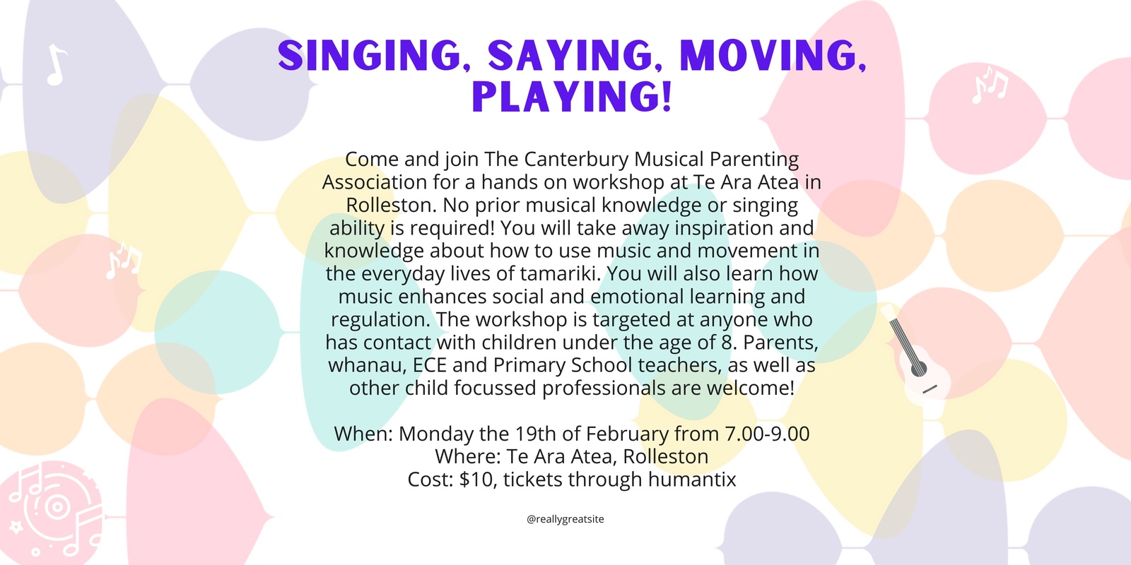 Banner image for Singing, Saying, Moving, Playing