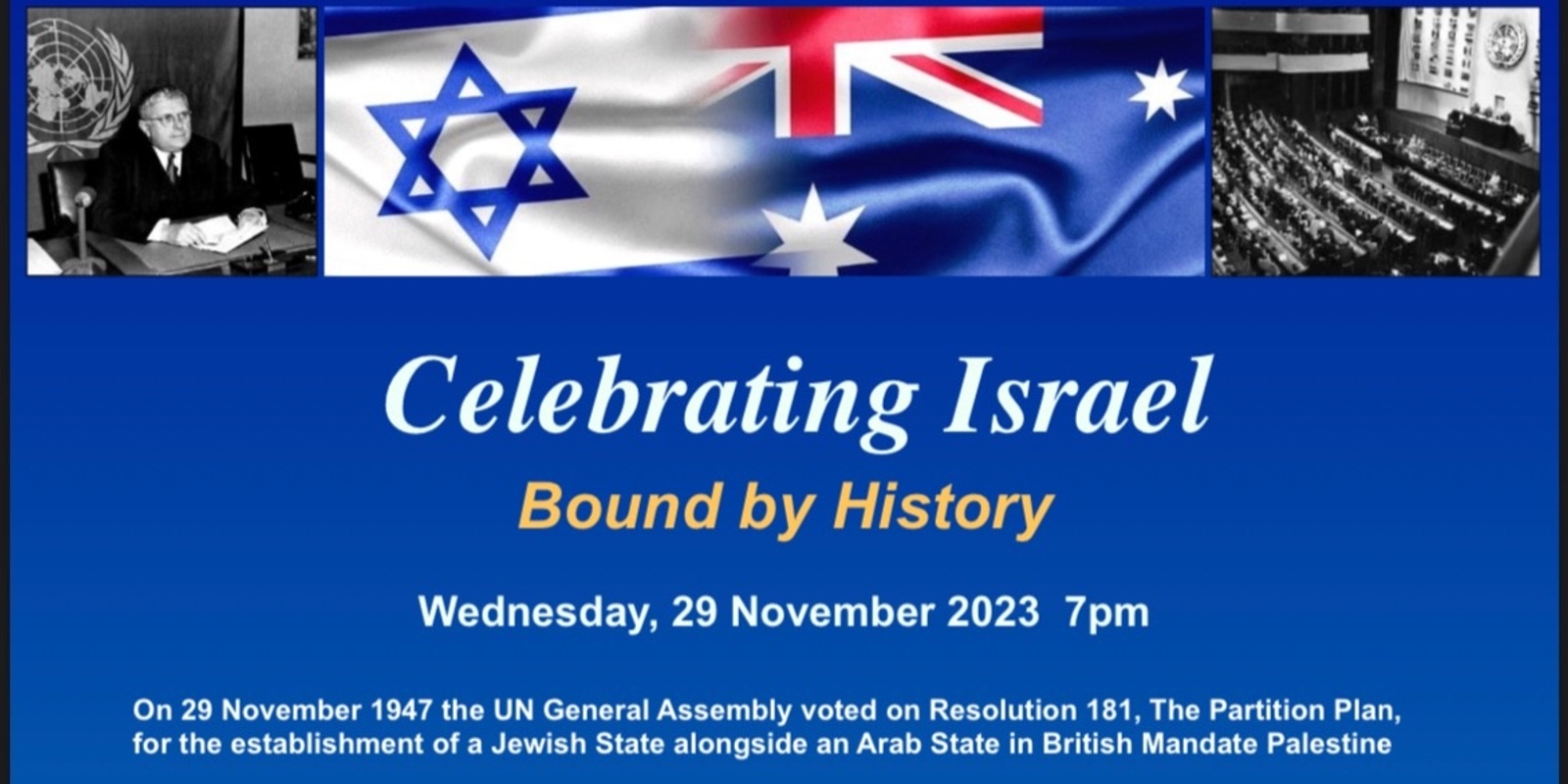 Banner image for Celebrating Israel - Bound by History