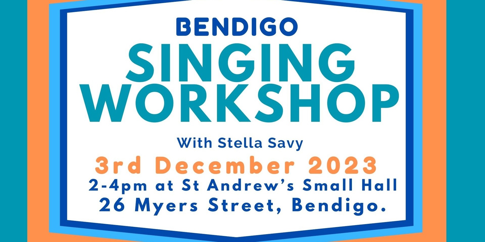 Banner image for 3rd Dec 23 Singing Workshop Bendigo