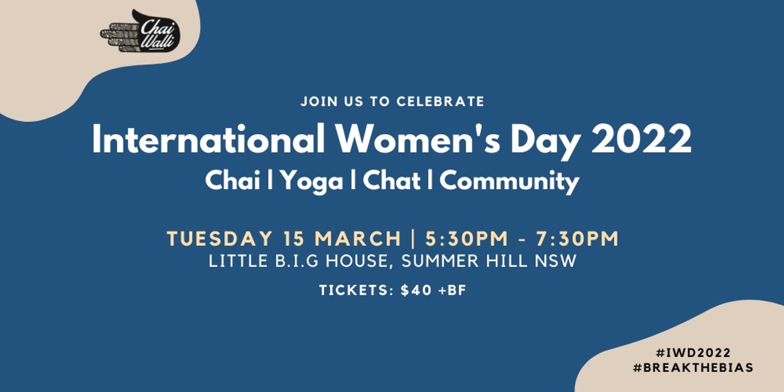 Banner image for International Women's Day with Chai Walli 
