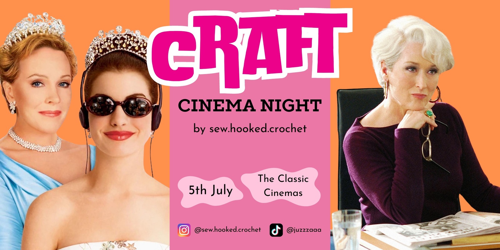 Banner image for 🎥 Craft Cinema Night - Double Feature!