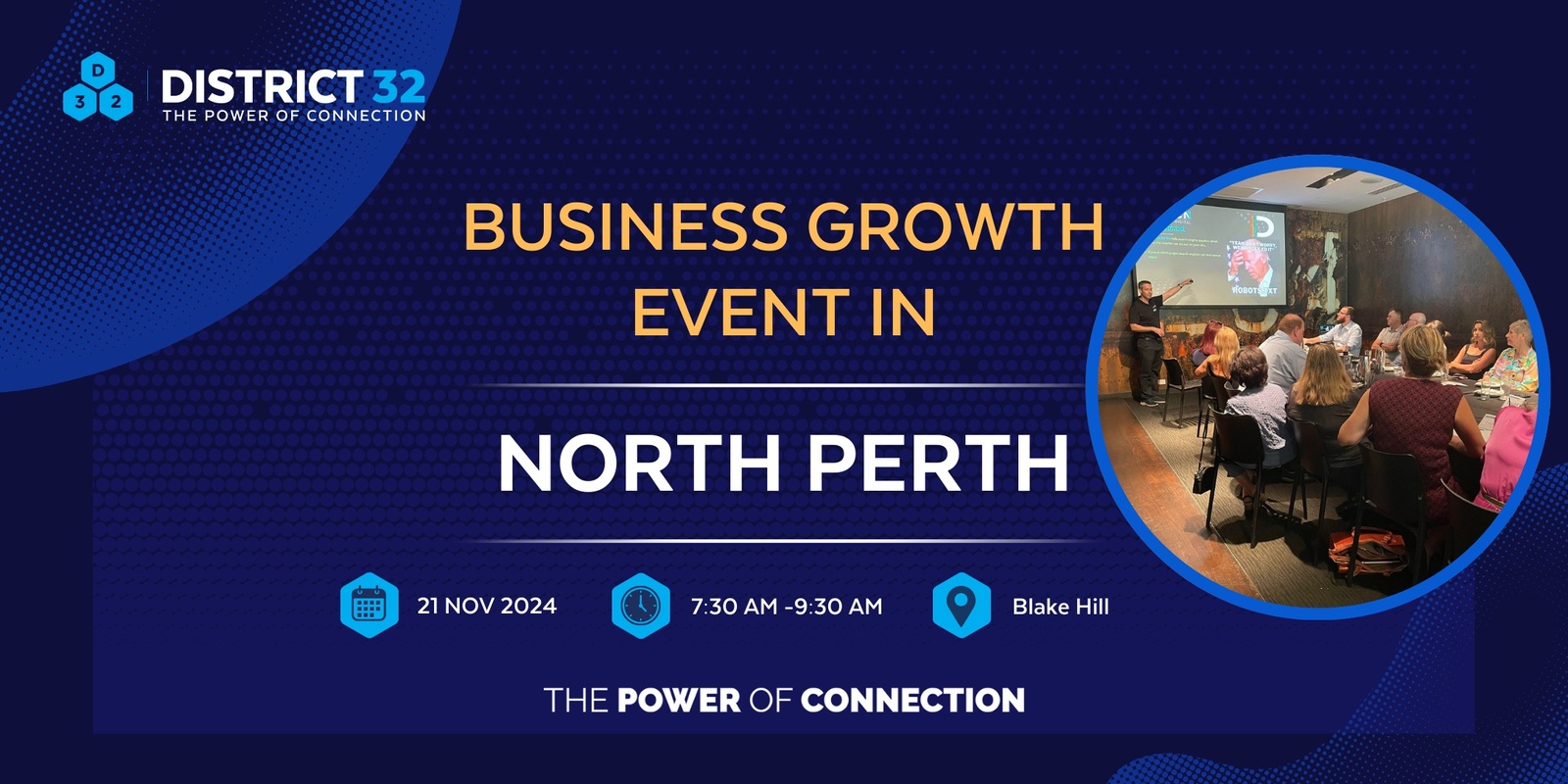 Banner image for District32 Business Networking Perth – North Perth - Thu 21 Nov