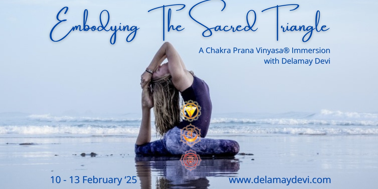 Banner image for Embodying The Sacred Triangle Yoga Teacher Training with Delamay Devi in Byron Bay