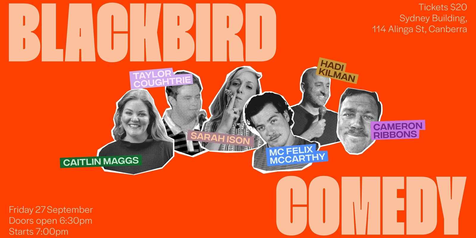 Banner image for Blackbird Comedy