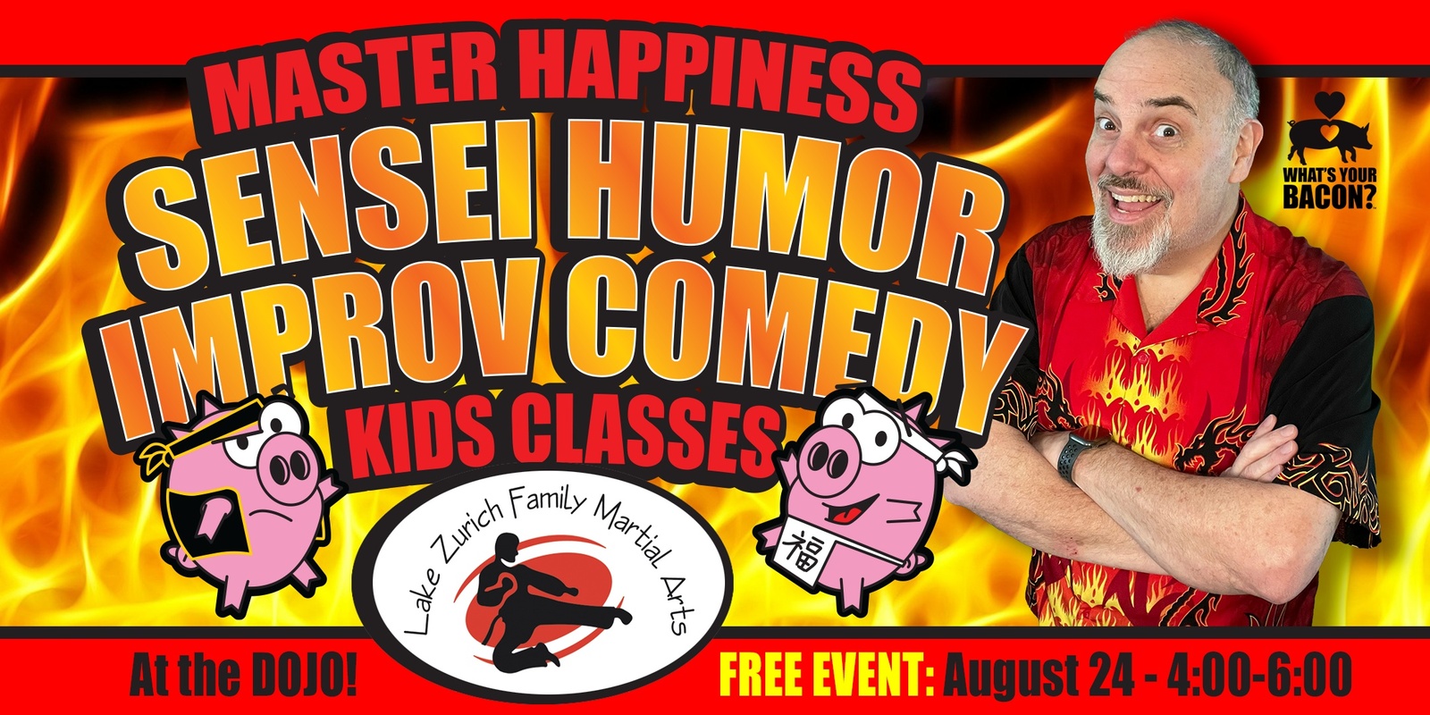 Banner image for FREE EVENT - Master Happiness Sensei Humor Improv Comedy Kids Classes!