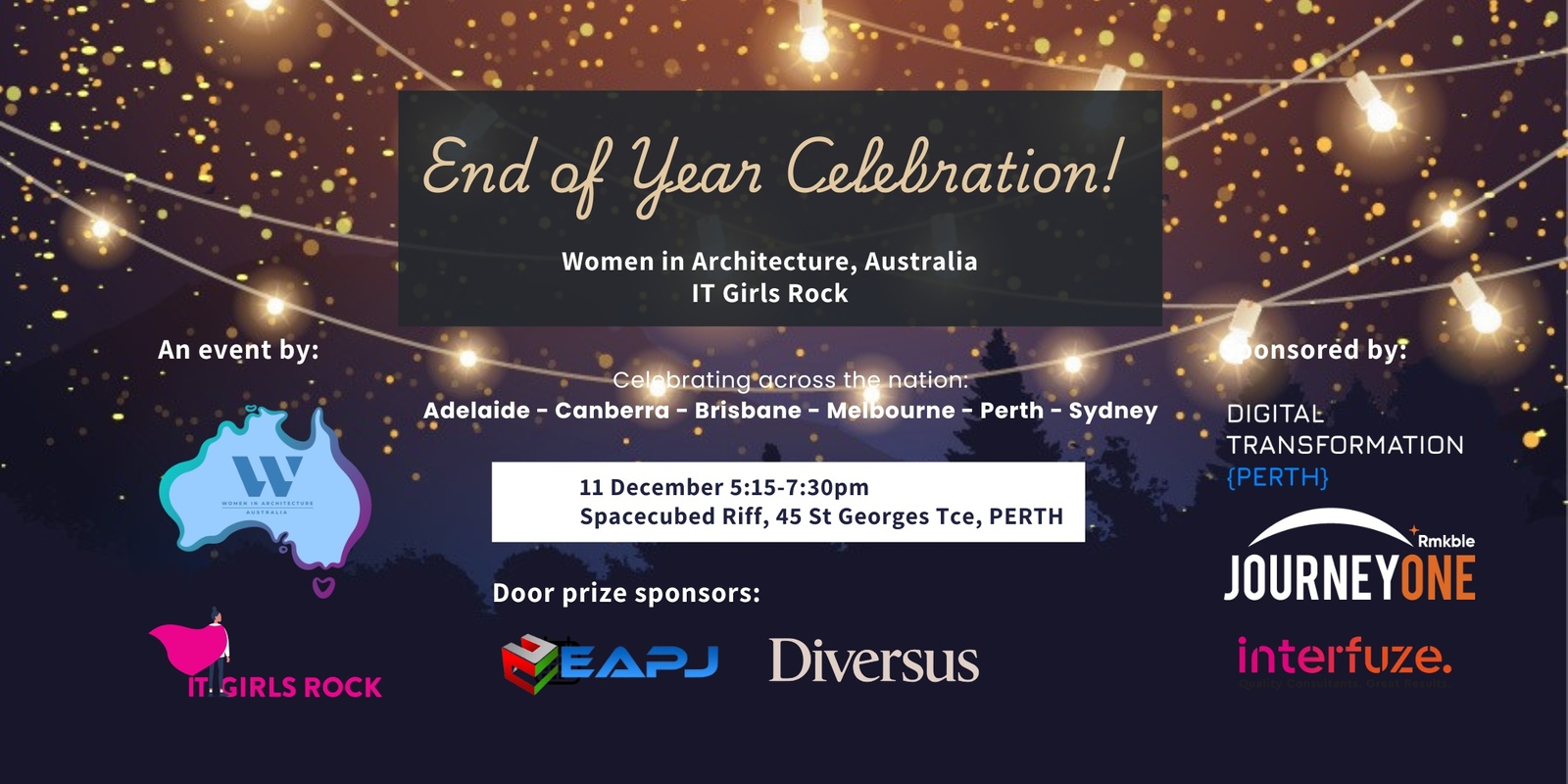 Banner image for EOY Celebration: Beyond the Keyboard - Unseen Opportunities in Business & Tech (WIA Australia & IT Girls Rock)