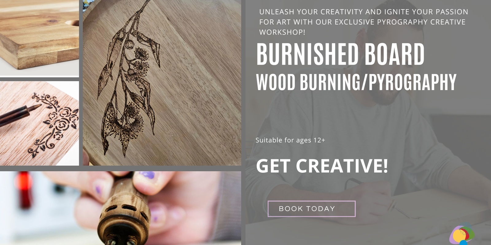 Banner image for Burnished Board (Wood Burning/Pyrography) Workshop