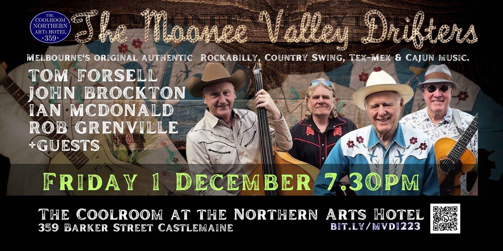 Banner image for The Moonee Valley Drifters at The Coolroom