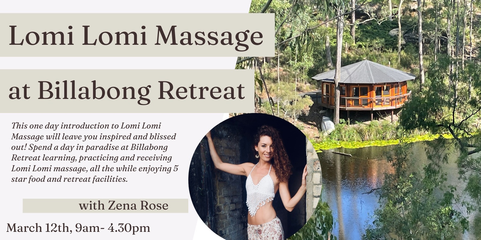 Banner image for Lomi Lomi Day Retreat @ Billabong