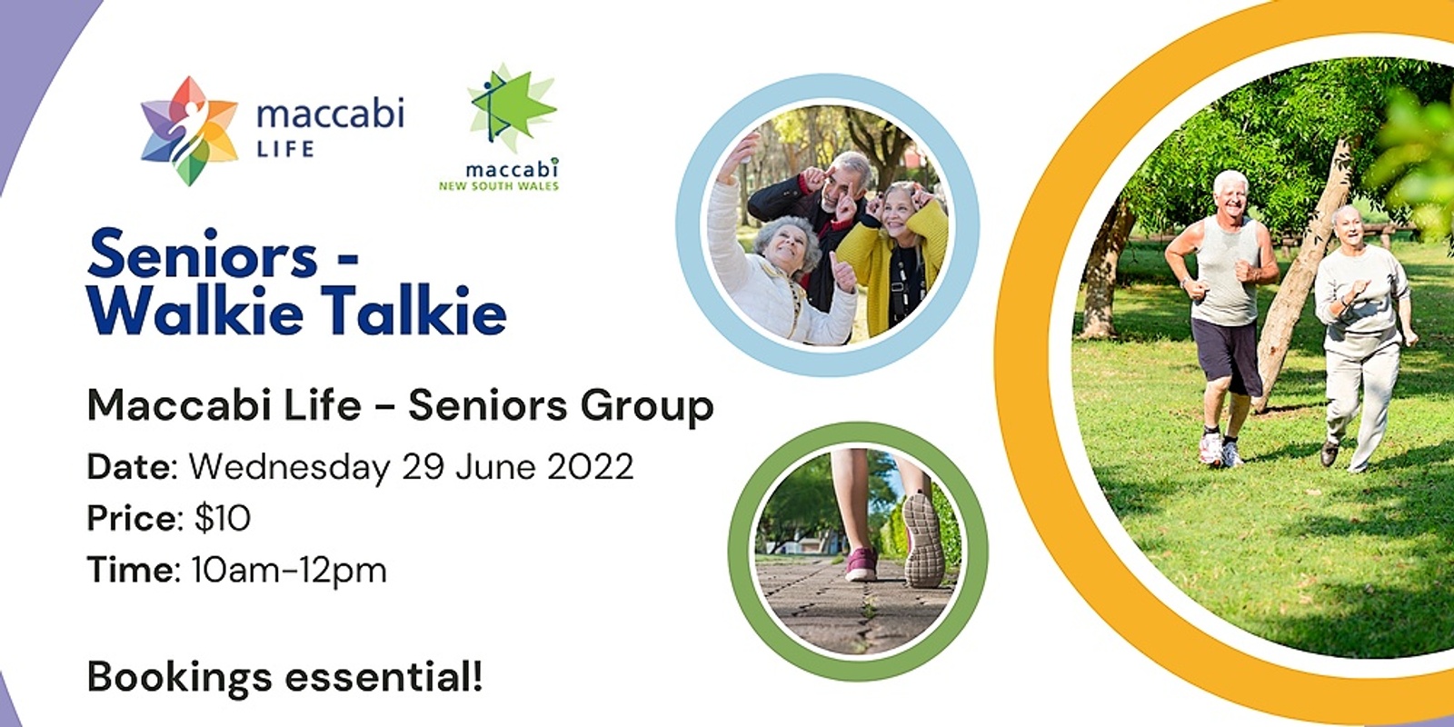 Banner image for Maccabi Life Seniors - Walkie Talkie
