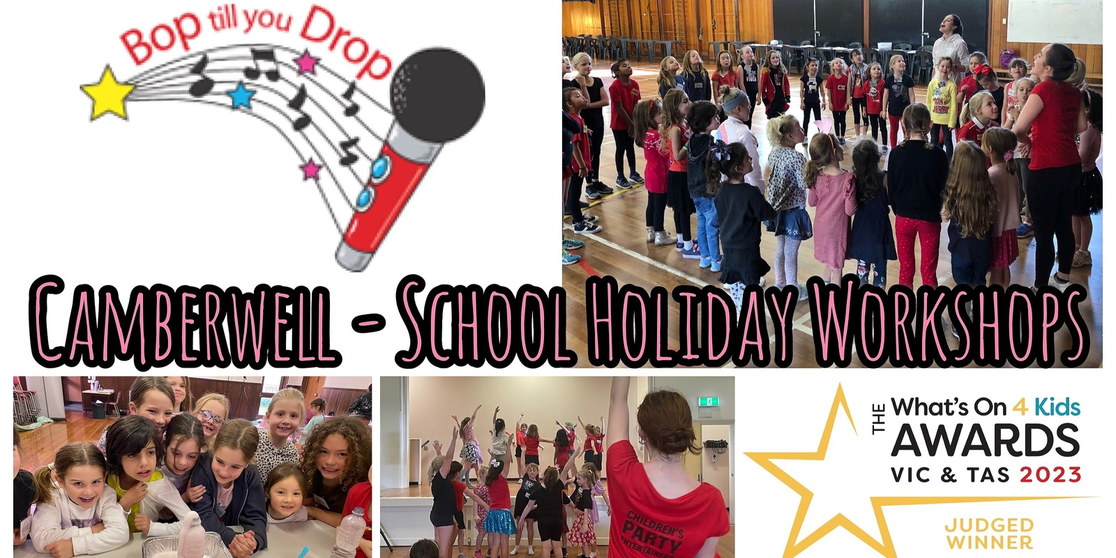 Banner image for Bop till you Drop CAMBERWELL School Holiday Performing Arts Workshop