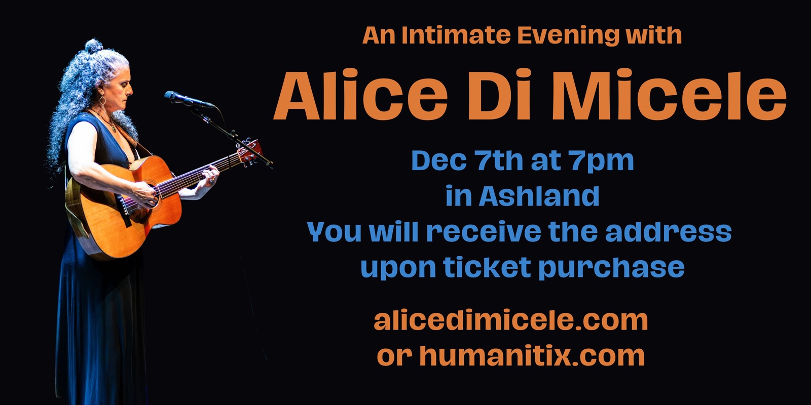 Banner image for Alice Di Micele House Concert in Ashland