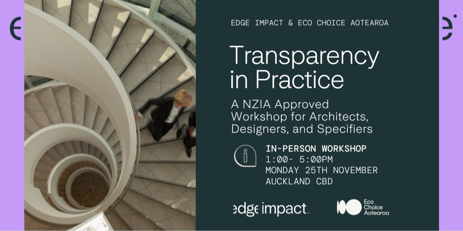 Banner image for Transparency in Practice: A NZIA Approved Workshop for Architects, Designers, and Specifiers 