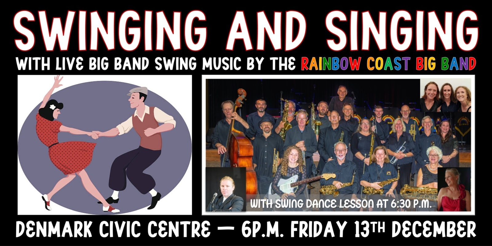 Banner image for Swinging and Singing with Rainbow Coast Big Band at Denmark Civic Centre