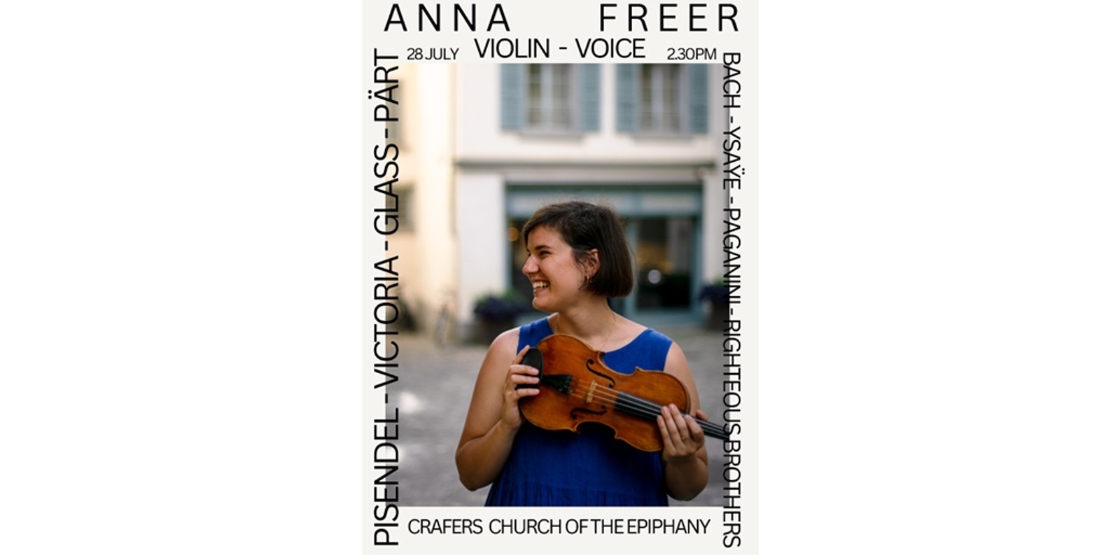 Banner image for Anna Freer: Music for Violin and Voice