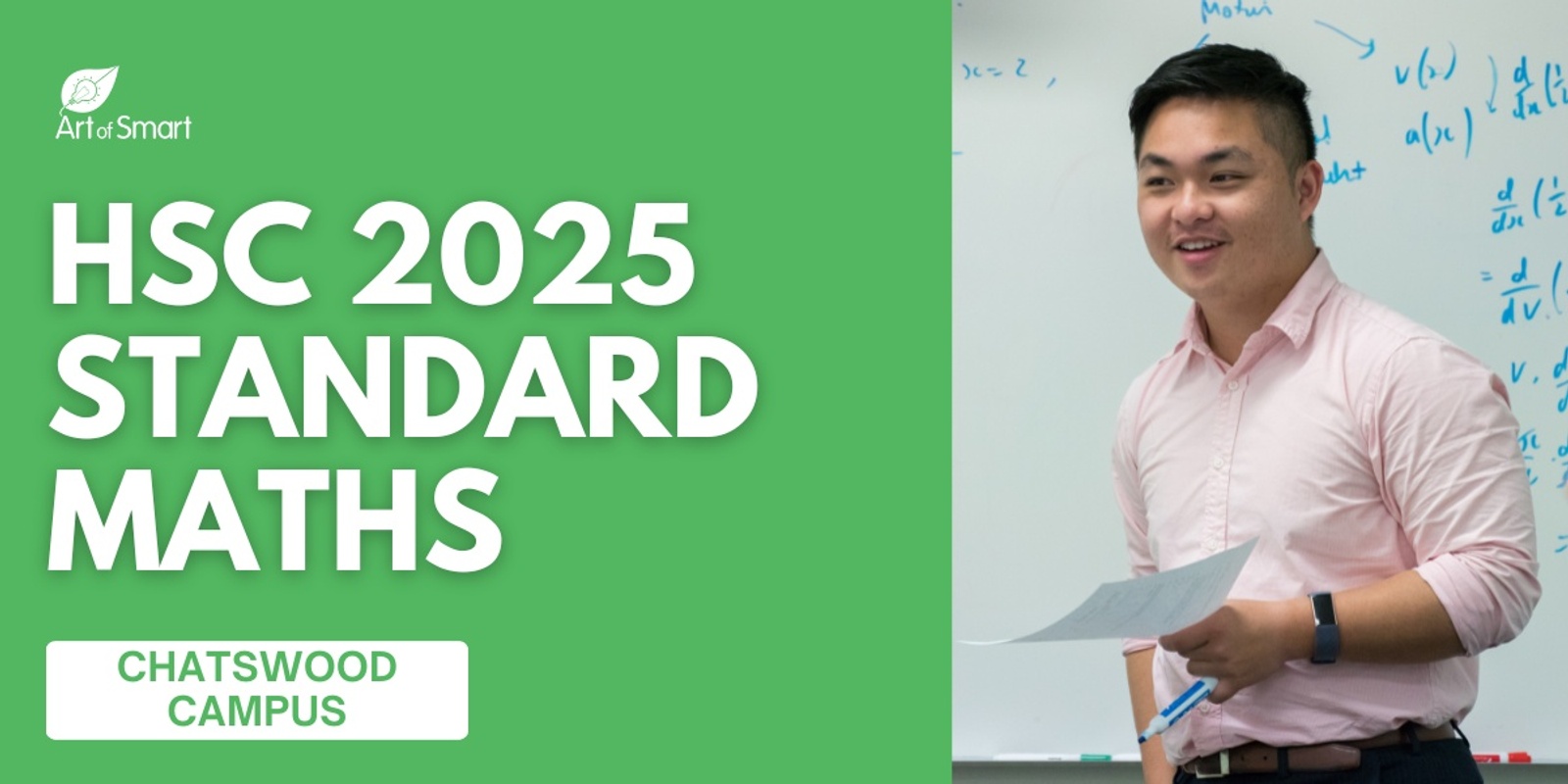 Banner image for HSC Standard Mathematics - Year 12 Kickstarter [CHATSWOOD CAMPUS]