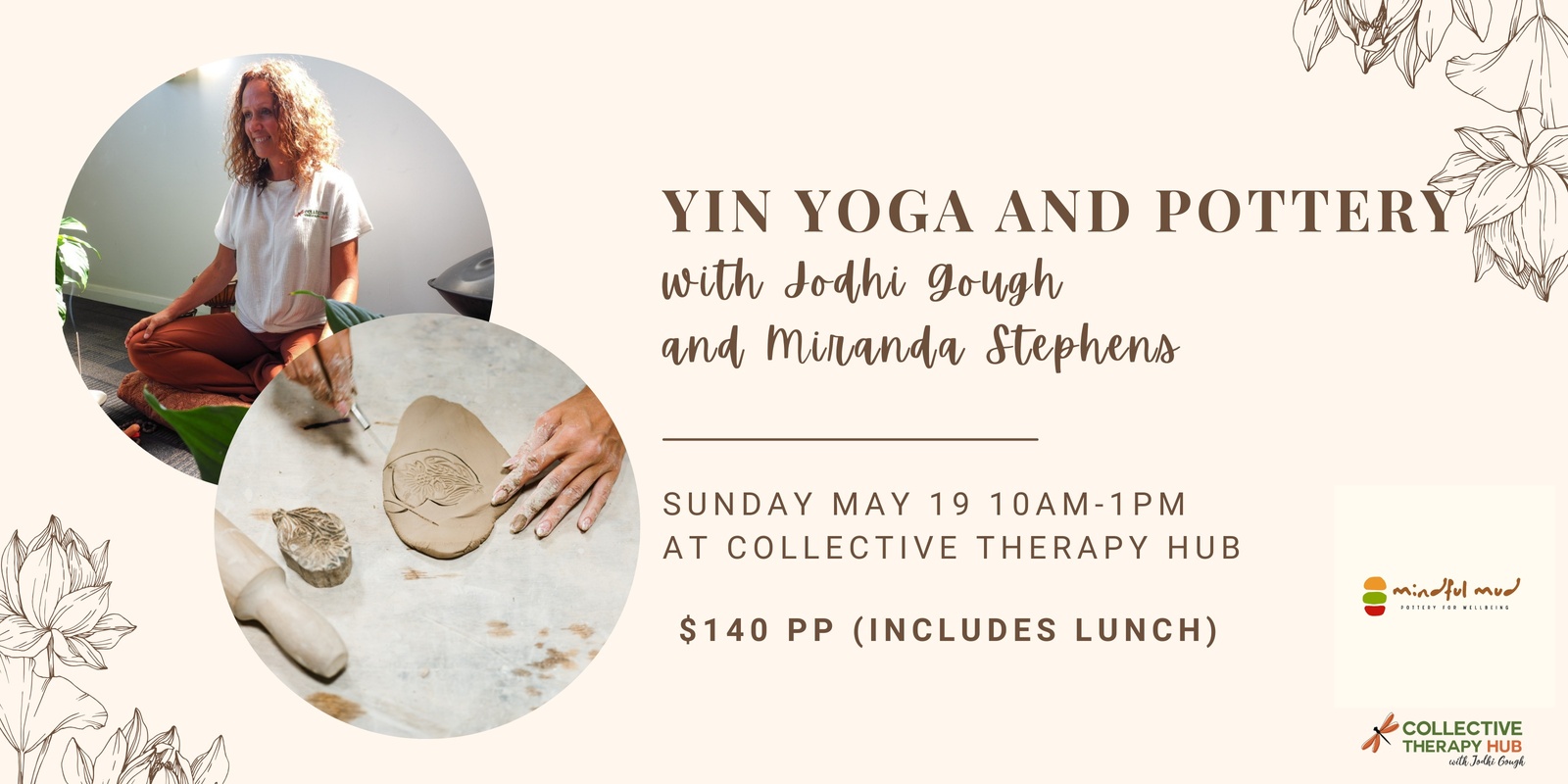 Banner image for Yoga and Pottery 