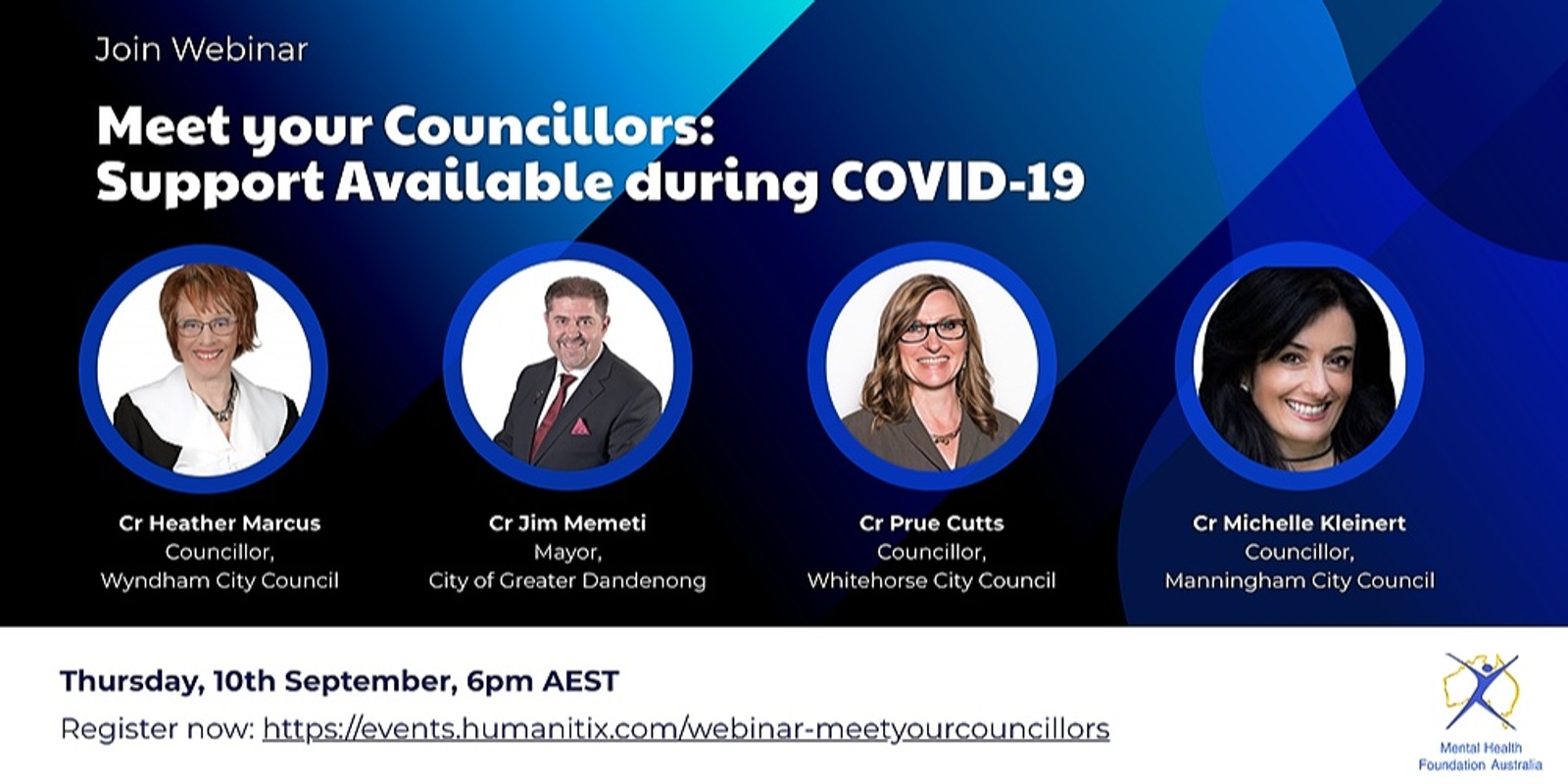 Banner image for Webinar: Meet your Councillors - A discussion on support services available during COVID-19