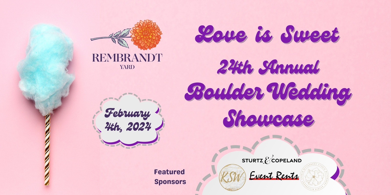 Banner image for Love is Sweet: 24th Annual Boulder Wedding Showcase