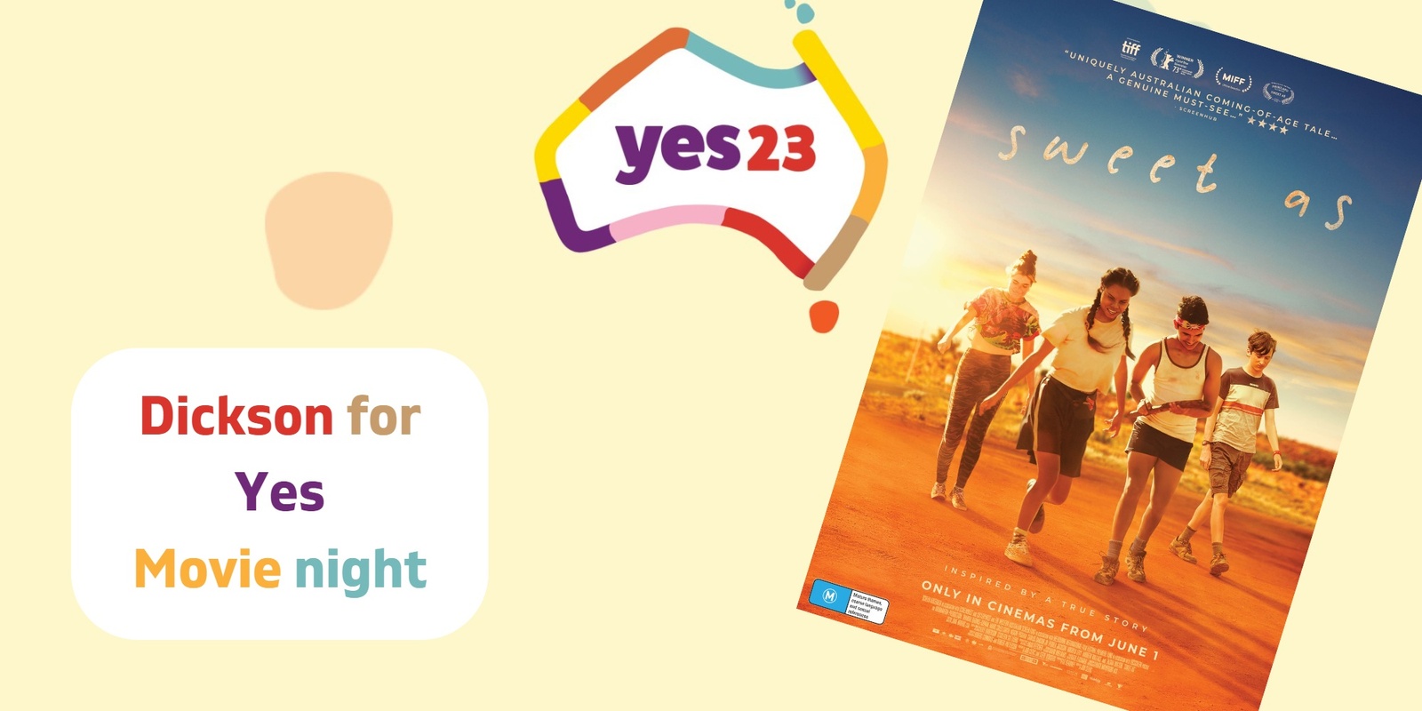 Banner image for Yes23 - Dickson for Yes Movie night fundraiser