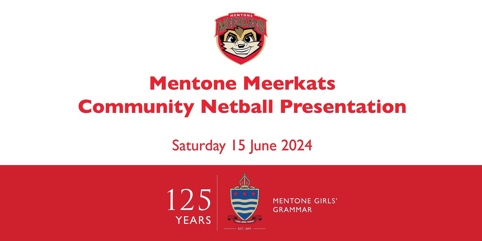 Banner image for Mentone Meerkats Community Netball  Autumn Presentation