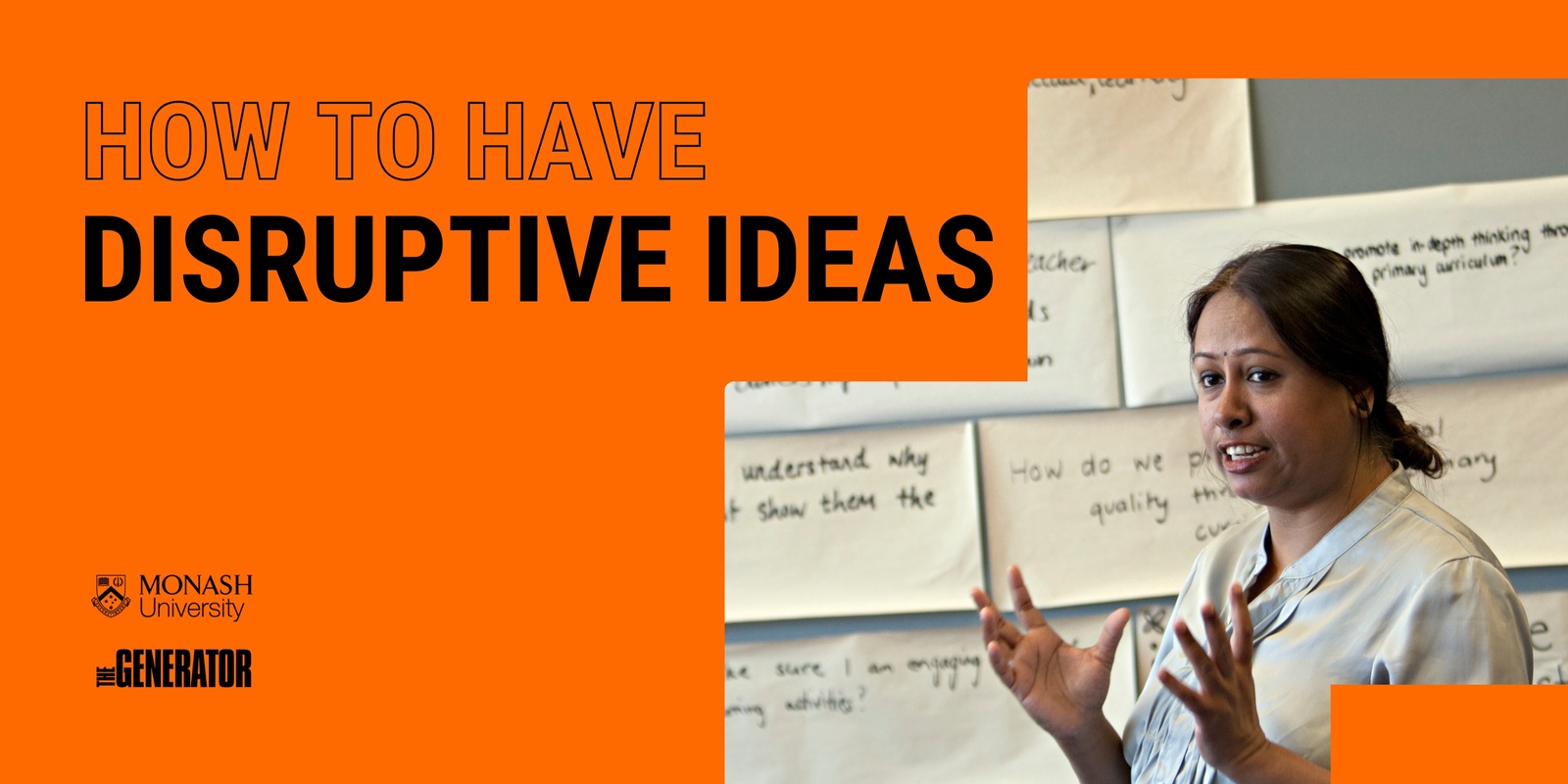 Banner image for How to Have Disruptive Ideas 