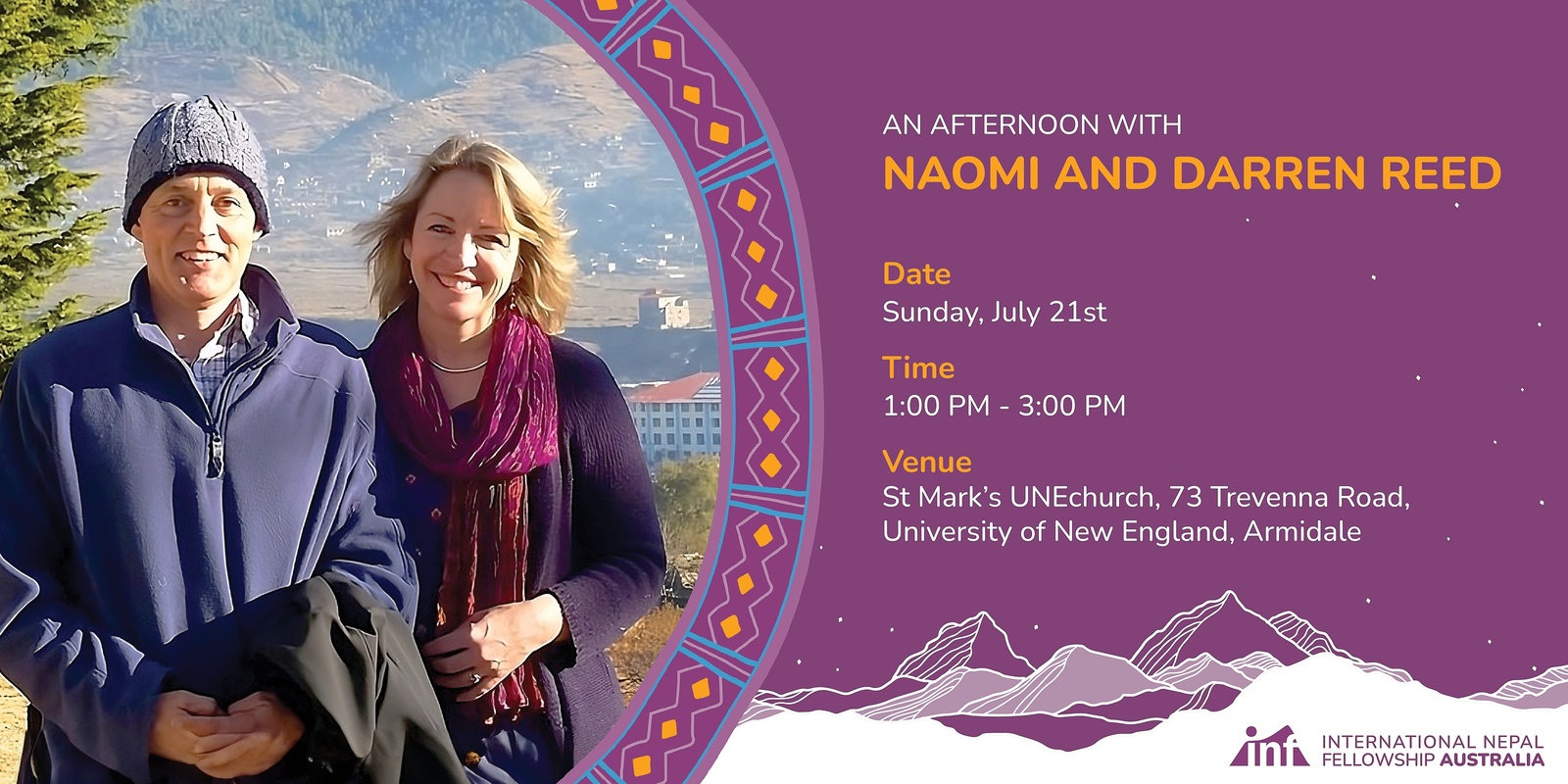 Banner image for An Afternoon with Naomi and Darren Reed