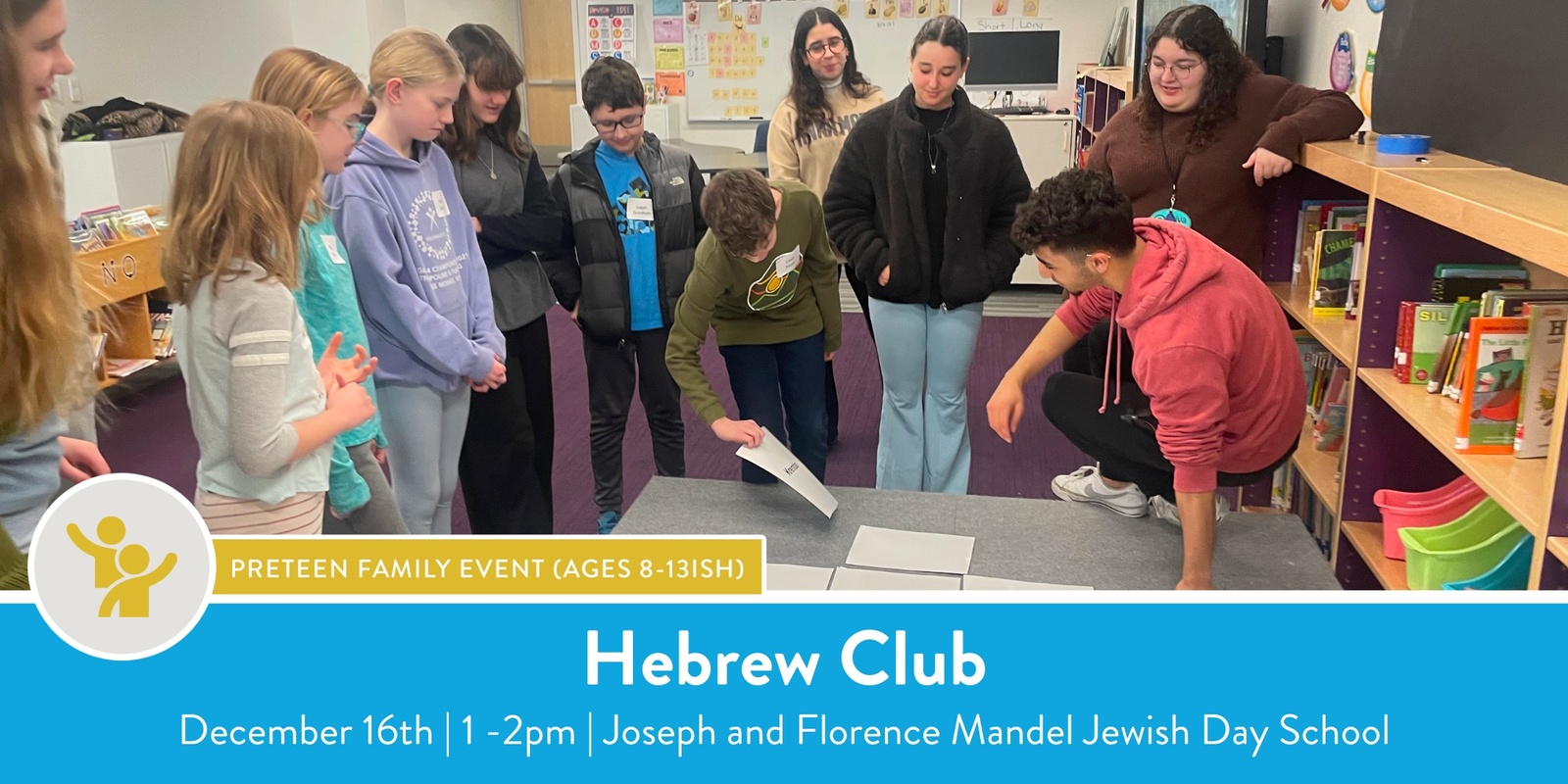 Banner image for Hebrew Club for Preteens 2023-2024