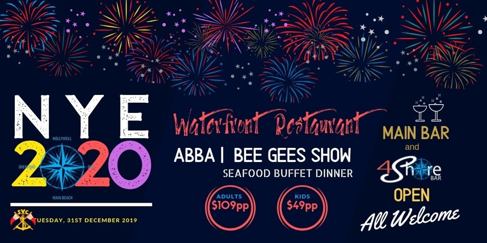 Banner image for NYE - Waterfront Restaurant