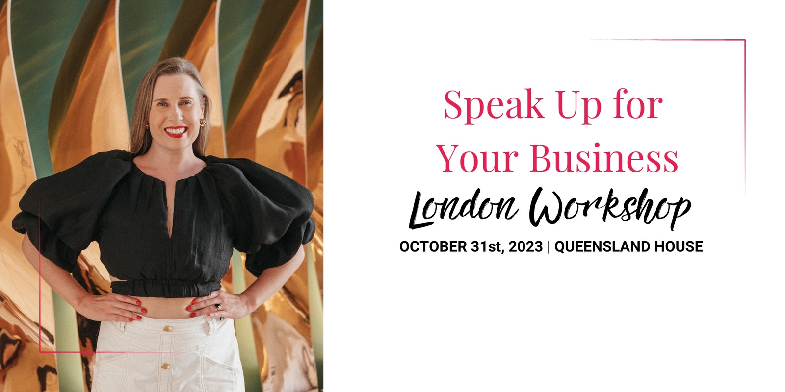 Banner image for Speak Up for Your Business Workshop