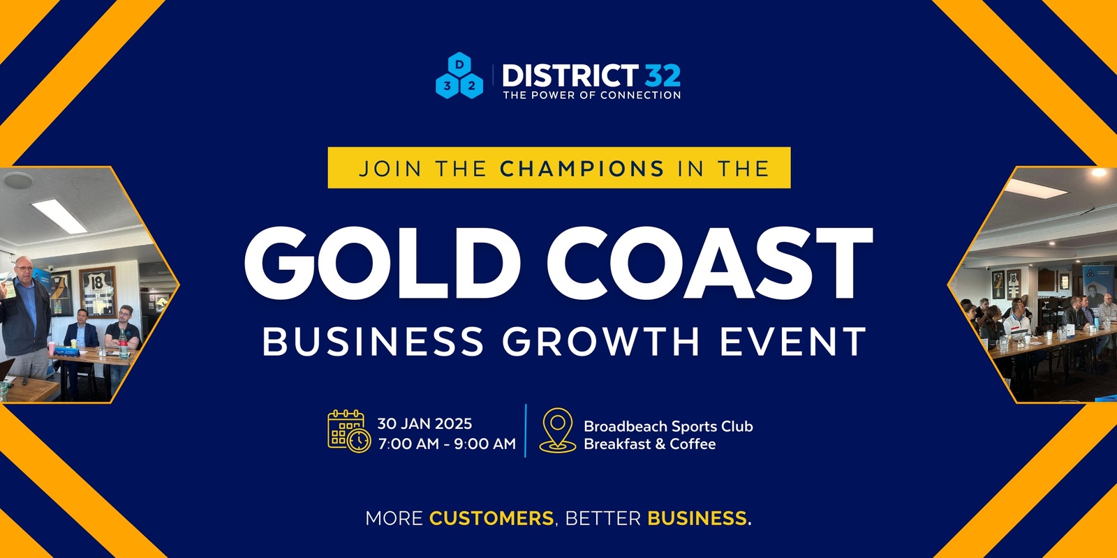 Banner image for District32 Business Networking Gold Coast – Champions- Thu 30 Jan