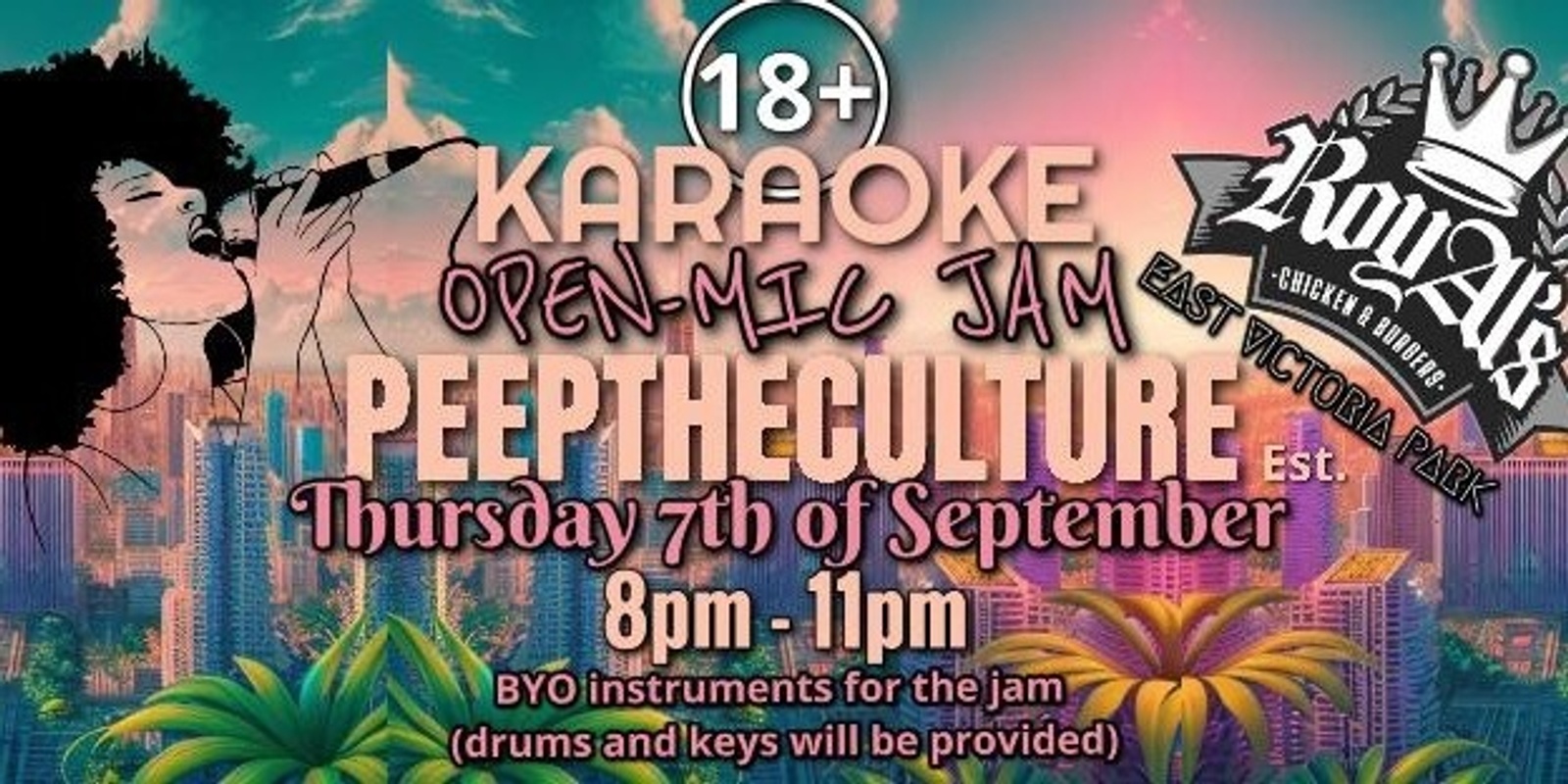 Banner image for Peep the Culture: Karaoke Jam Night 18+ 