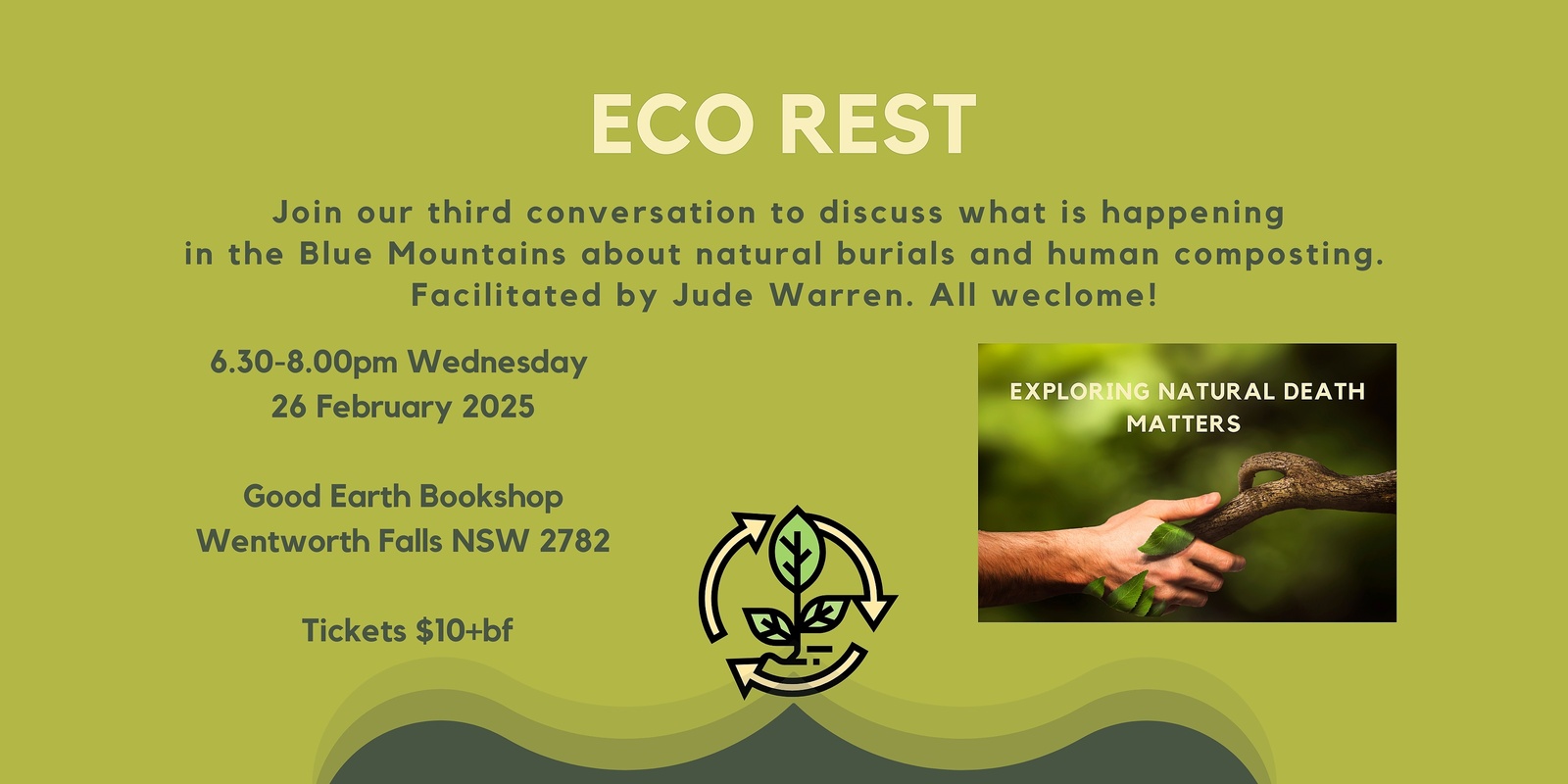 Banner image for Eco Rest Conversation #3 - exploring natural death matters 