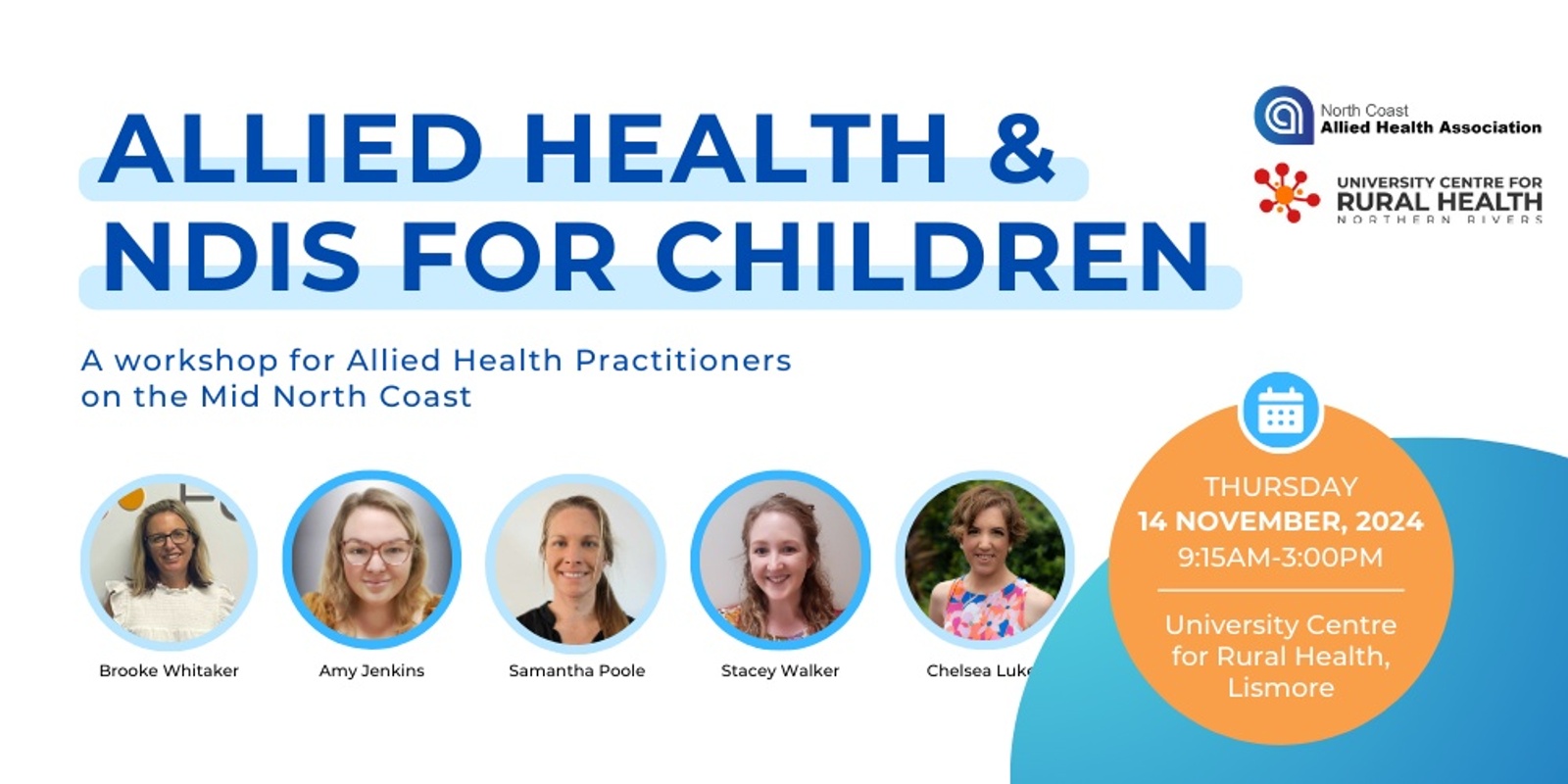 Banner image for Allied Health and NDIS for Children: A Workshop for Allied Health Practitioners in the Northern Rivers