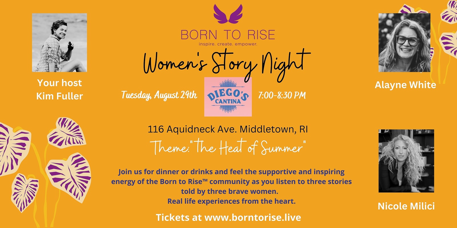 Banner image for Born to Rise™ Women's Story night