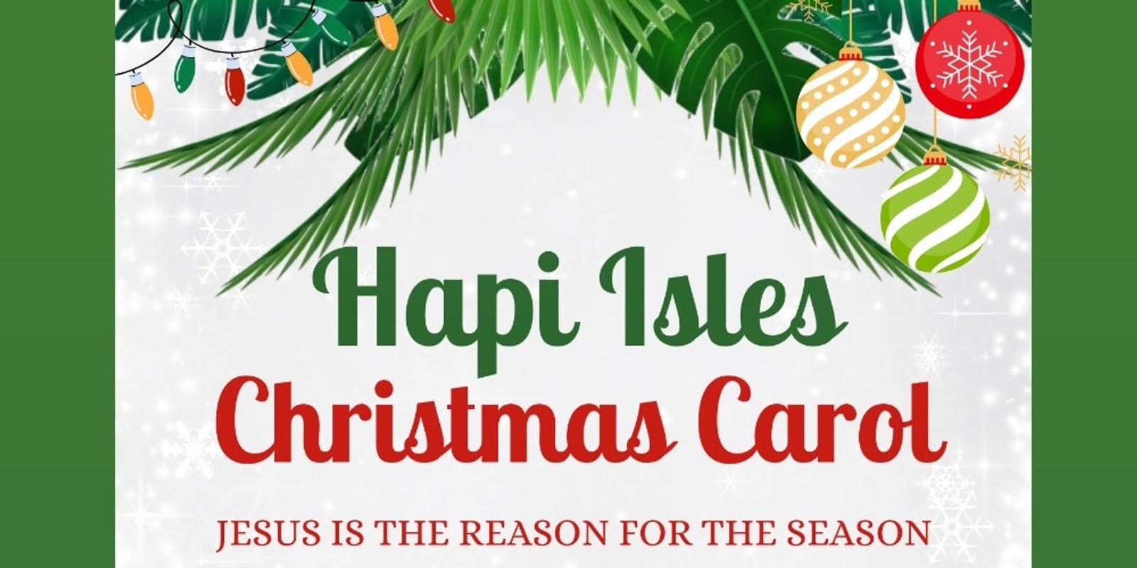 Banner image for Hapi Isles Christmas Carol