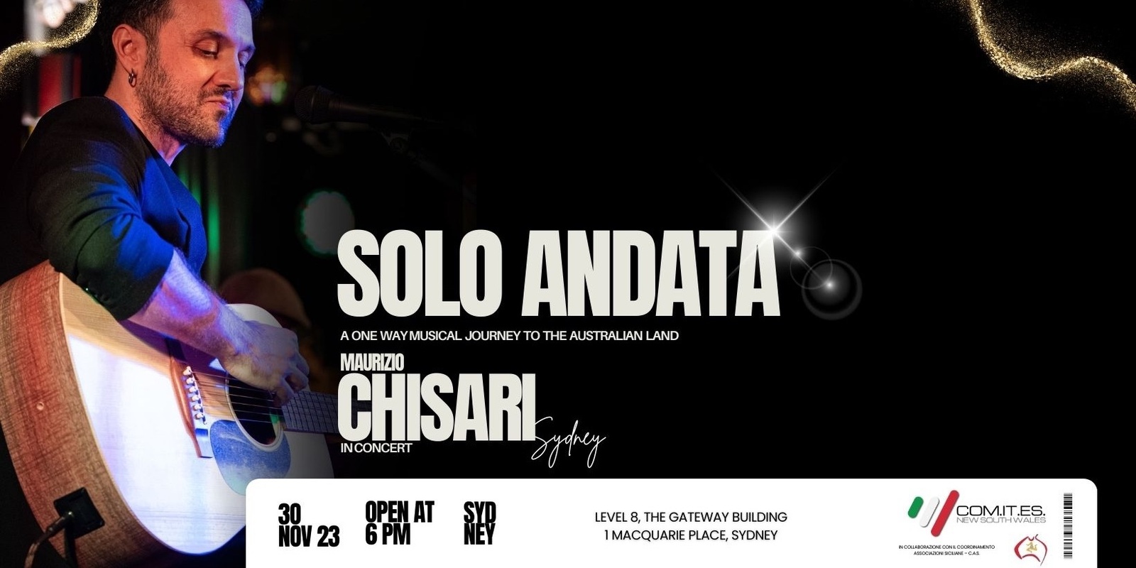 Banner image for Solo Andata: A one-way musical journey to the Australian land