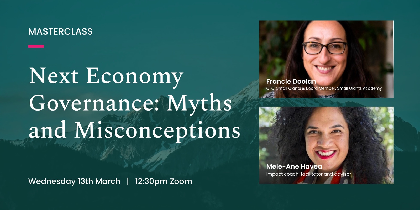 Banner image for Next Economy Governance - Myths and Misconceptions