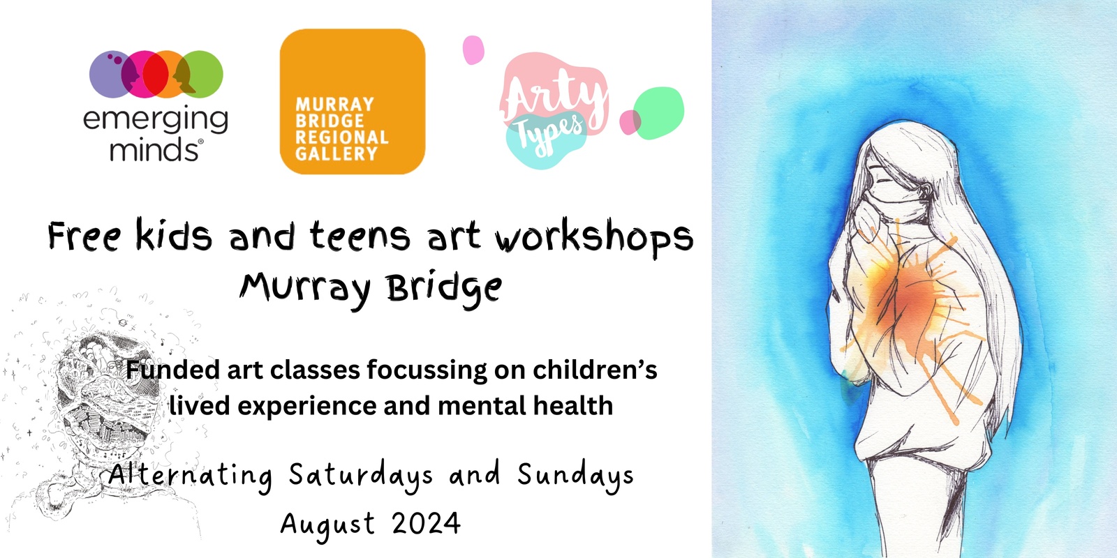 Banner image for Free kids and teens art workshops Murray Bridge