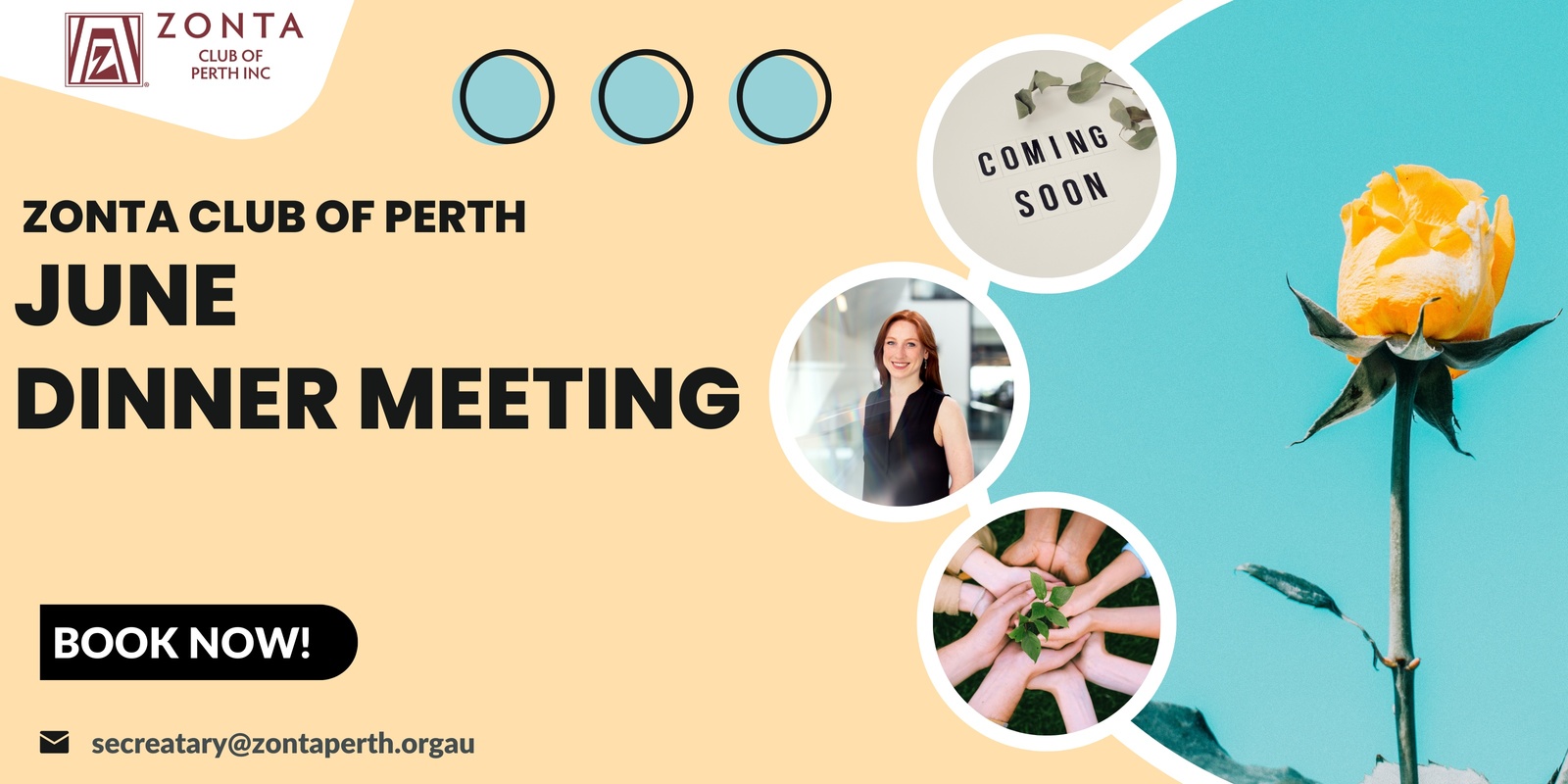 Banner image for Zonta Club of Perth June Dinner meeting