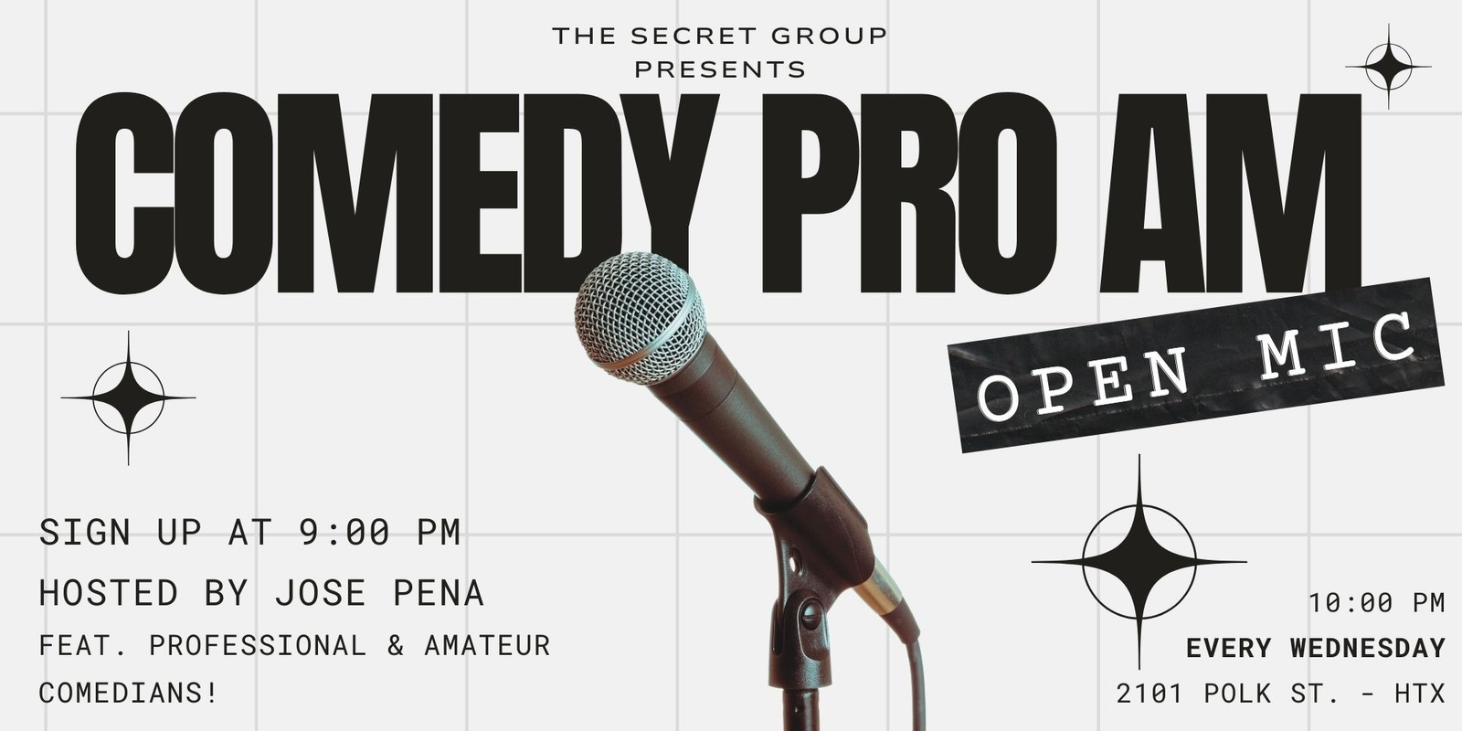 Banner image for Comedy Pro-Am: OPEN MIC