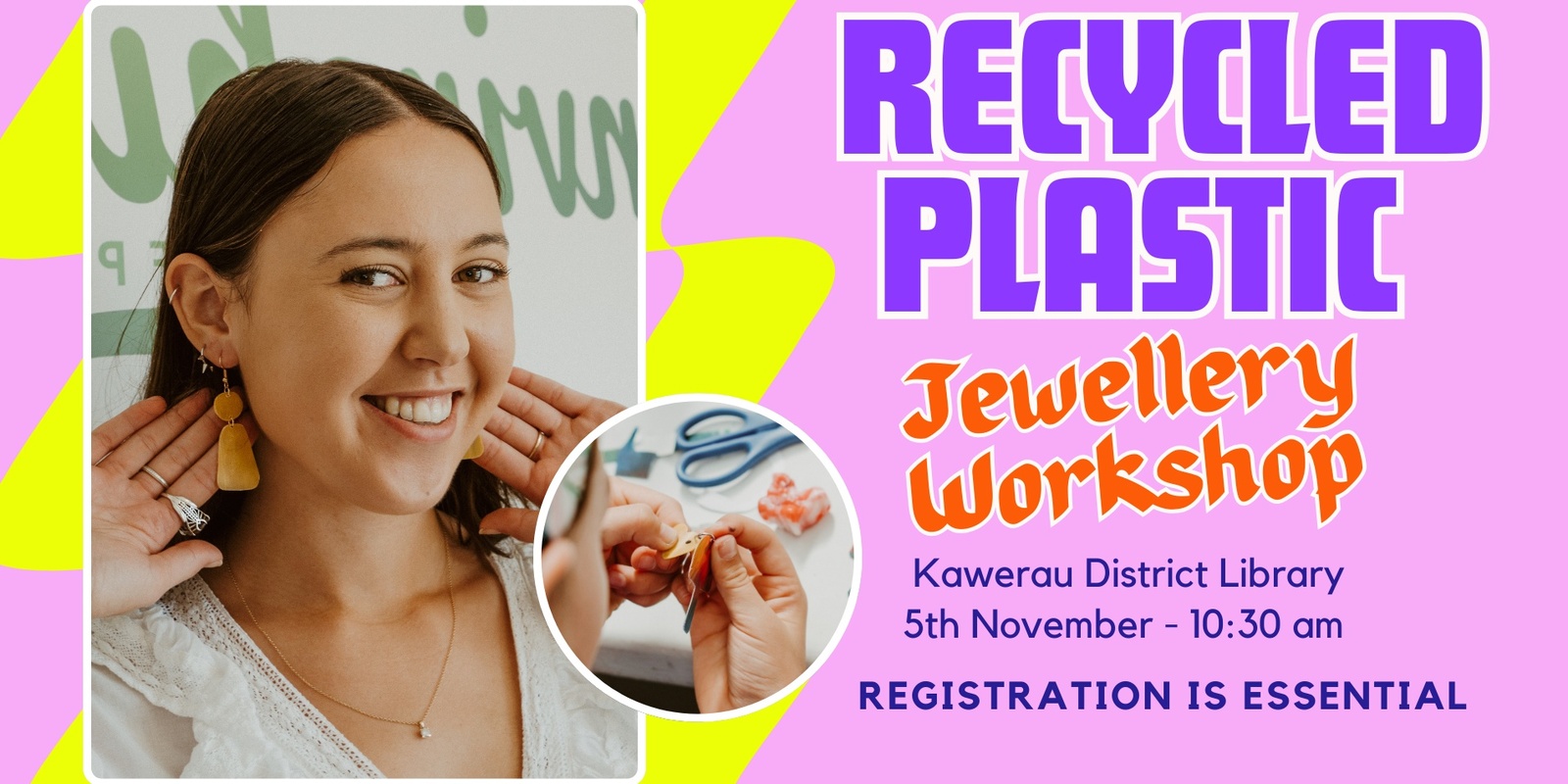 Banner image for Recycled Plastic Jewellery Workshop